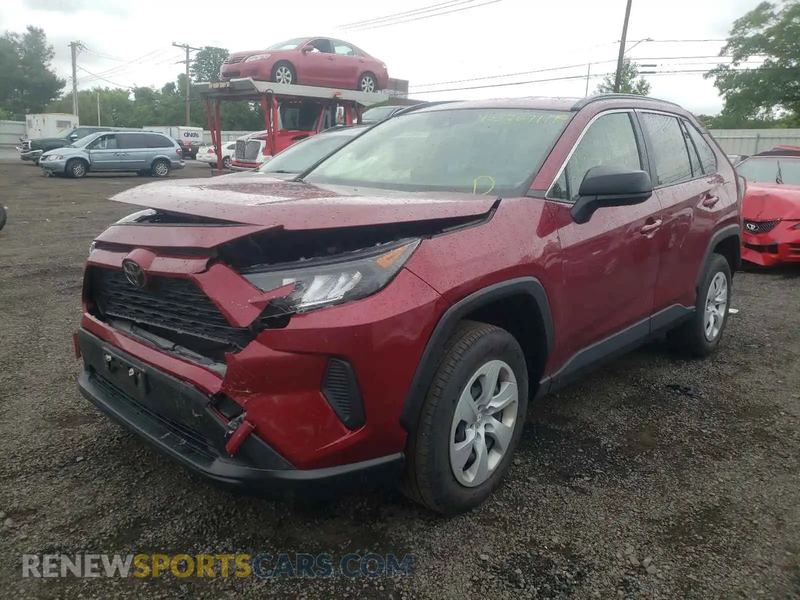 2 Photograph of a damaged car JTMF1RFV3KD008751 TOYOTA RAV4 2019