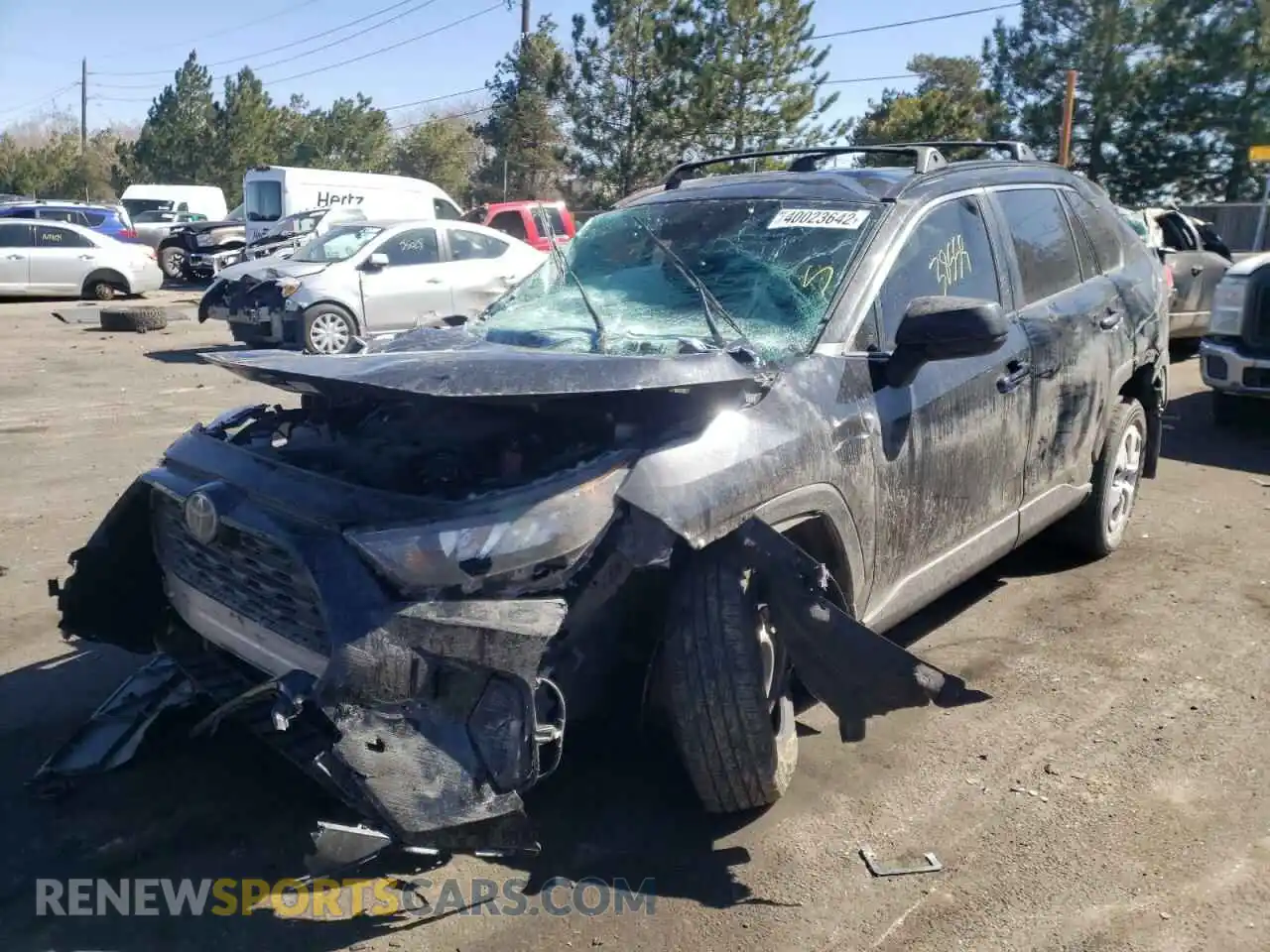 2 Photograph of a damaged car JTMF1RFV3KD046626 TOYOTA RAV4 2019