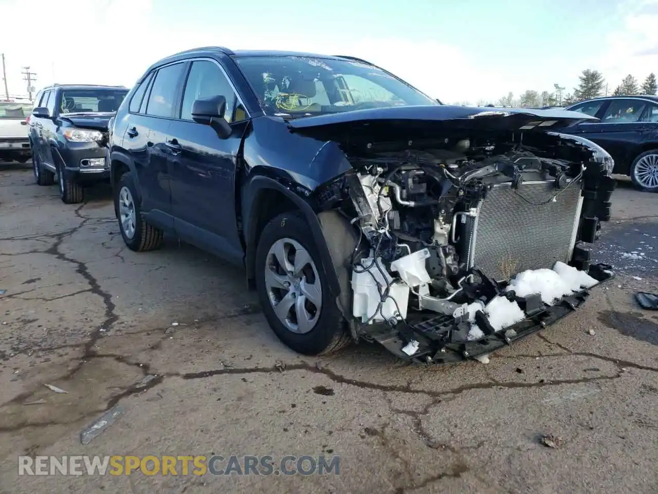 1 Photograph of a damaged car JTMF1RFV4KD501144 TOYOTA RAV4 2019