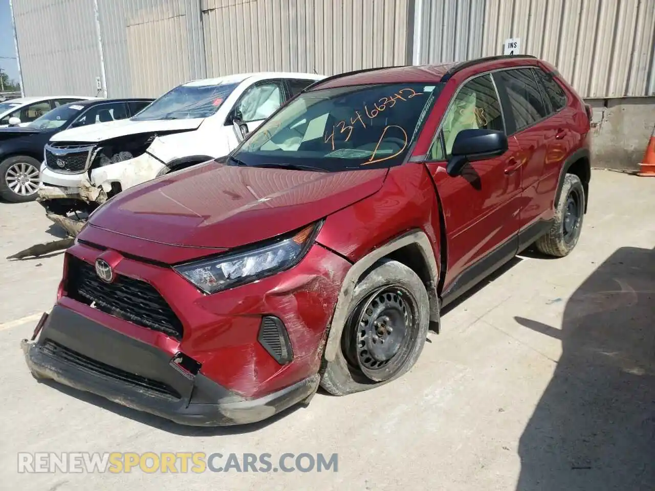 2 Photograph of a damaged car JTMF1RFV5KD508619 TOYOTA RAV4 2019
