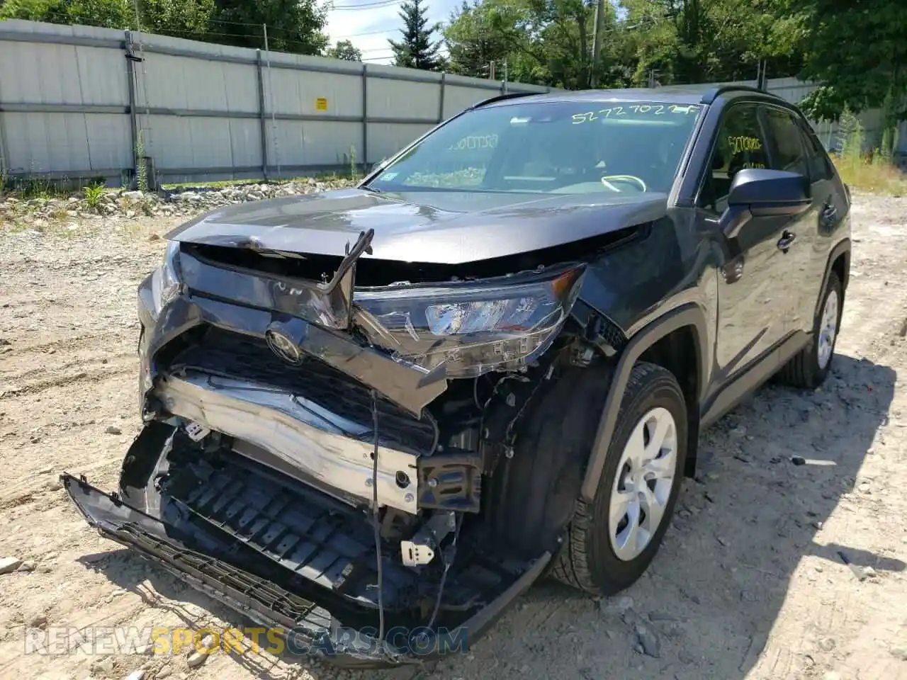 2 Photograph of a damaged car JTMF1RFV7KJ013632 TOYOTA RAV4 2019