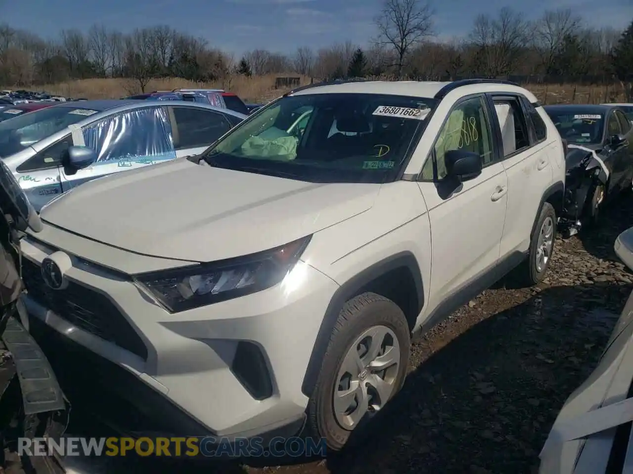 2 Photograph of a damaged car JTMF1RFV8KJ013493 TOYOTA RAV4 2019