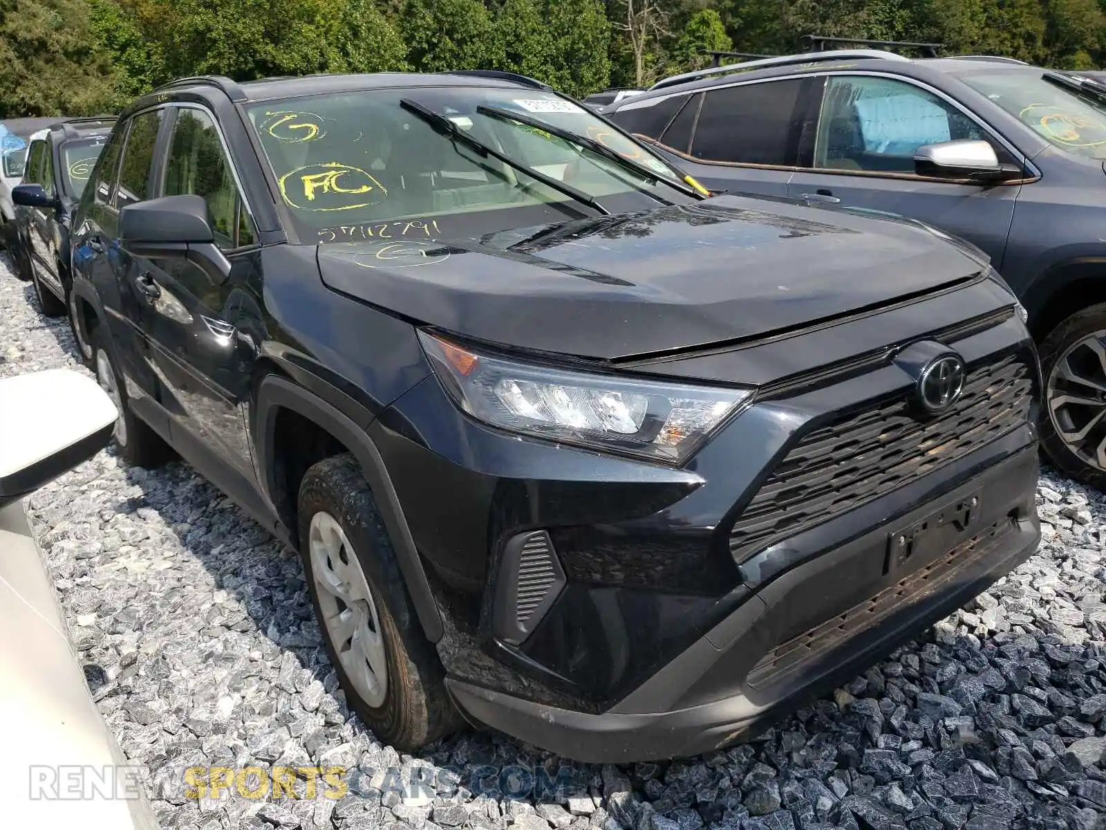 1 Photograph of a damaged car JTMF1RFVXKJ002575 TOYOTA RAV4 2019