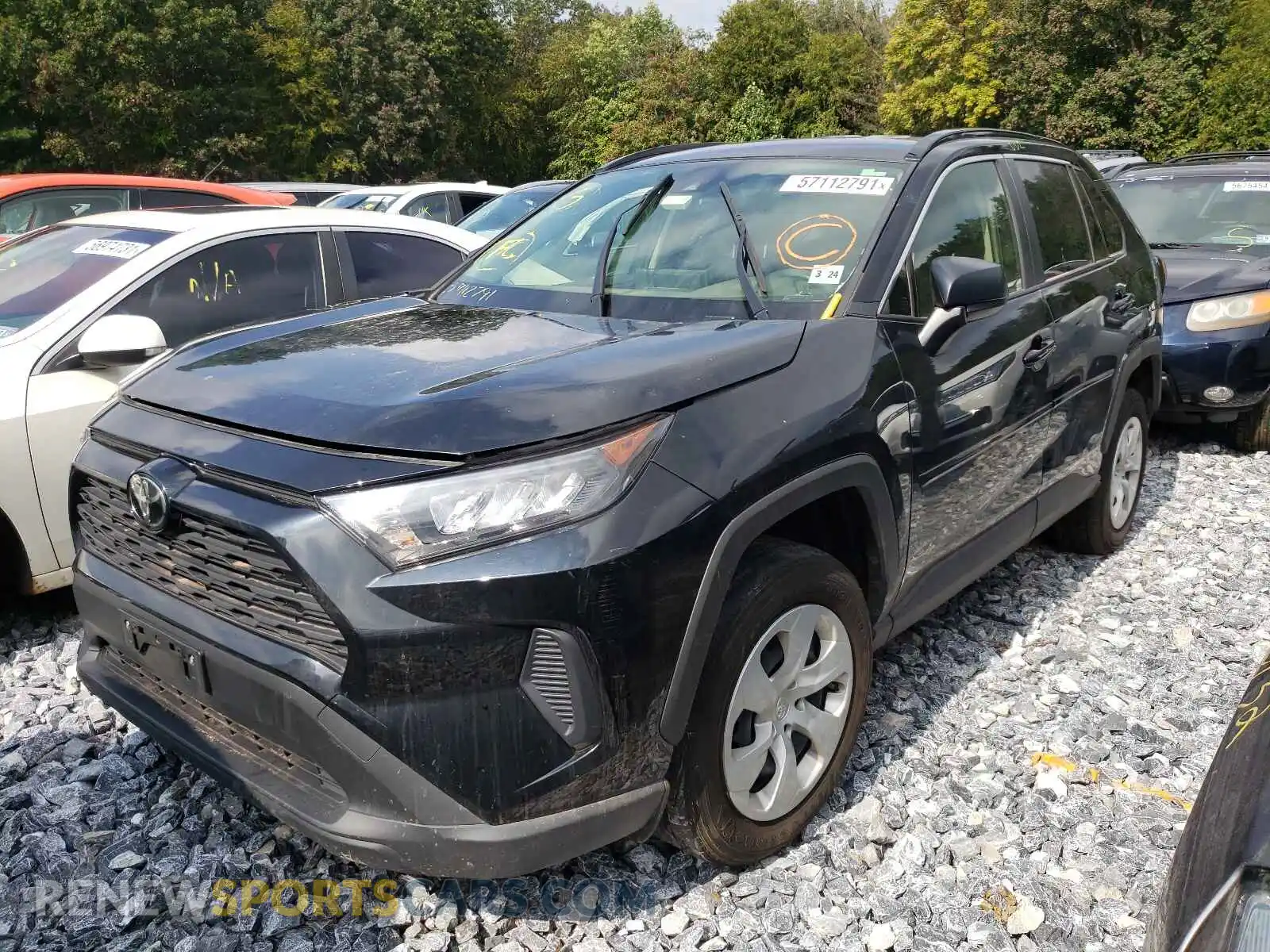 2 Photograph of a damaged car JTMF1RFVXKJ002575 TOYOTA RAV4 2019