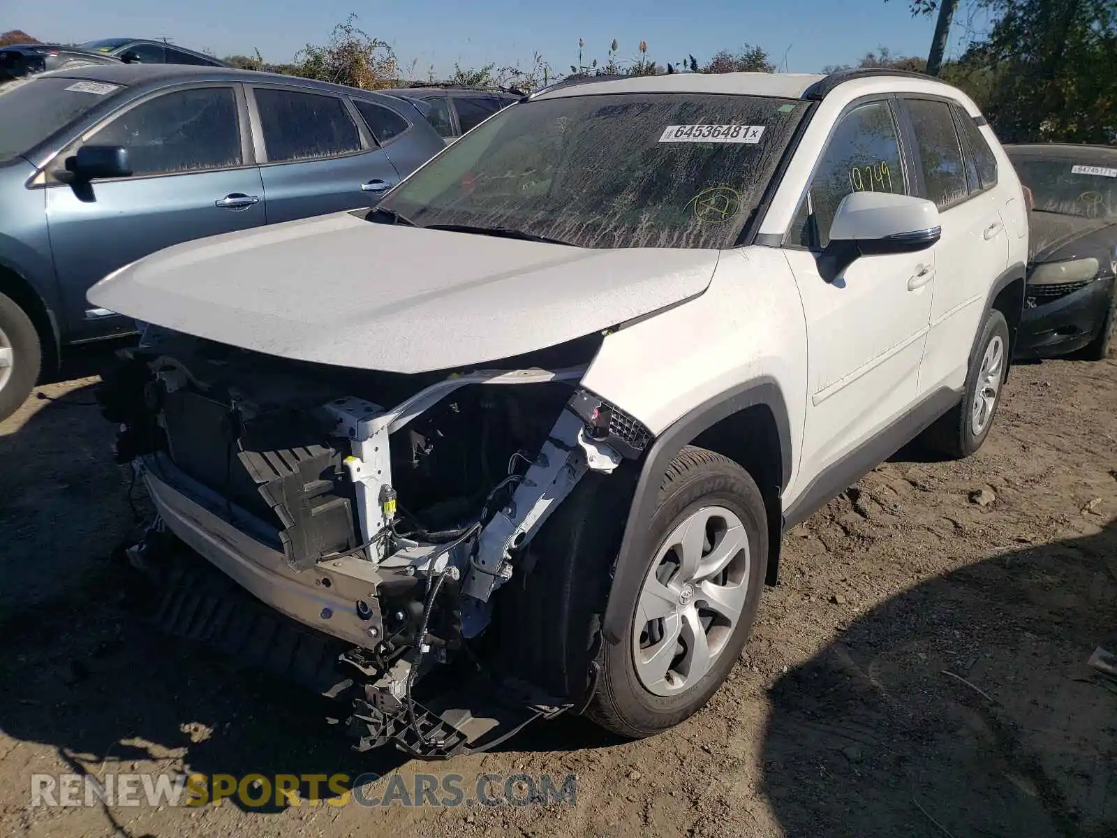 2 Photograph of a damaged car JTMG1RFV2KD043379 TOYOTA RAV4 2019
