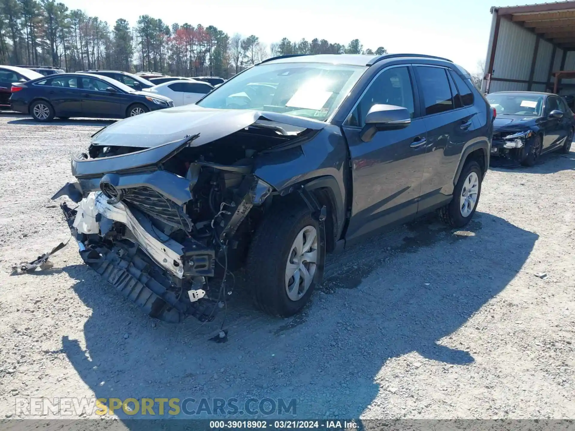 2 fotografías del automóvil dañado JTMG1RFV7KD006845 TOYOTA RAV4 2019