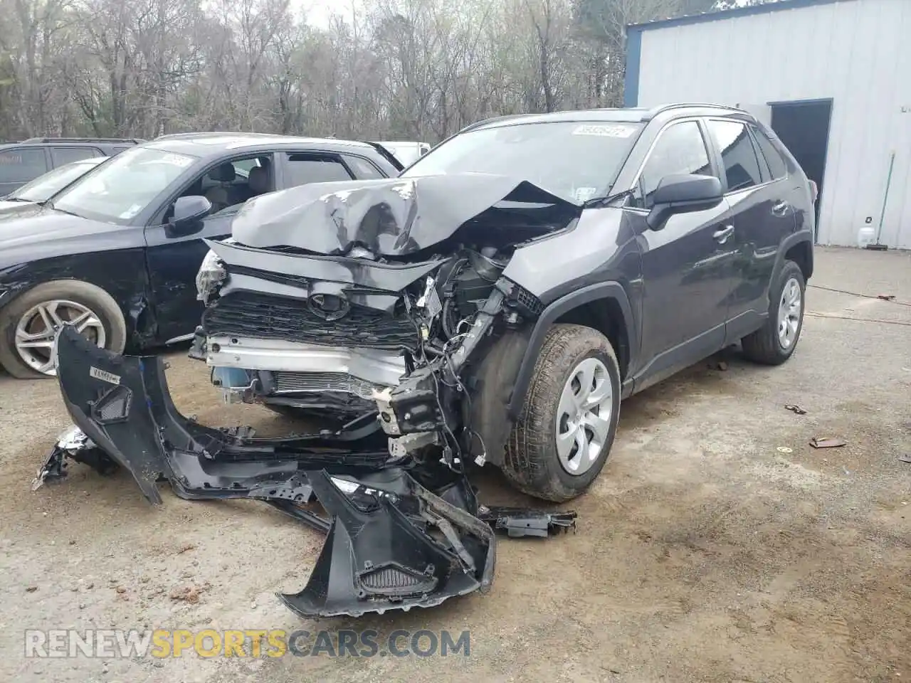 2 Photograph of a damaged car JTMH1RFV0KJ005154 TOYOTA RAV4 2019