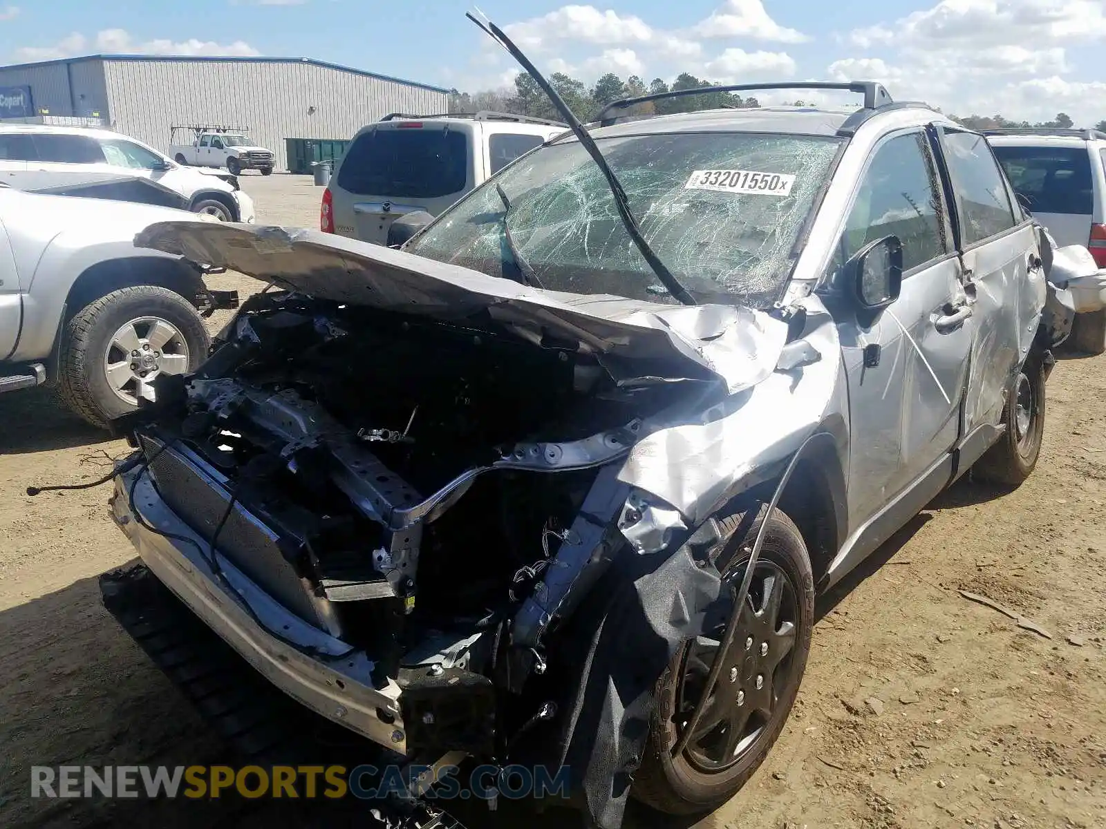 2 Photograph of a damaged car JTMH1RFV0KJ005932 TOYOTA RAV4 2019