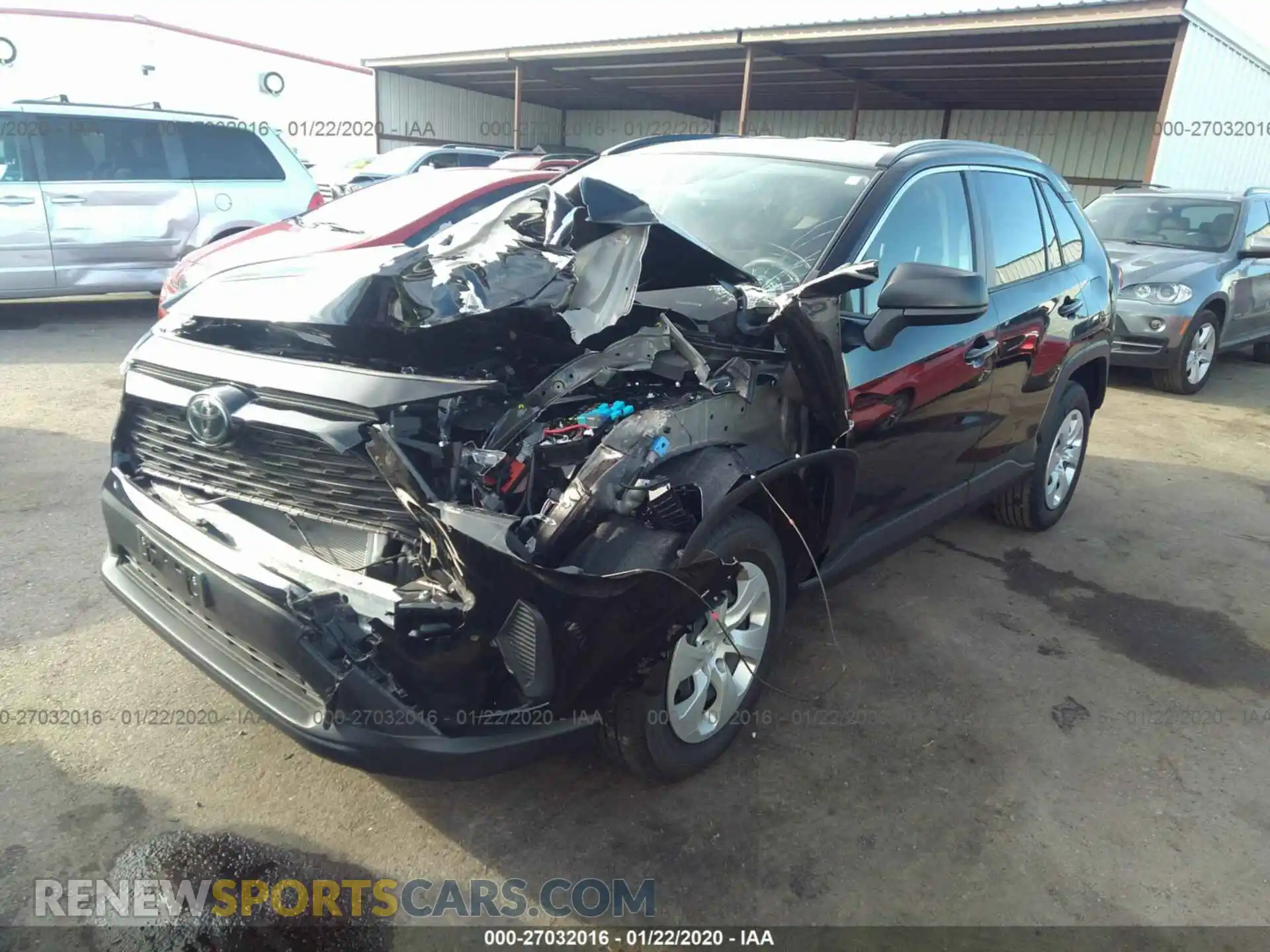 2 Photograph of a damaged car JTMH1RFV4KJ014150 TOYOTA RAV4 2019