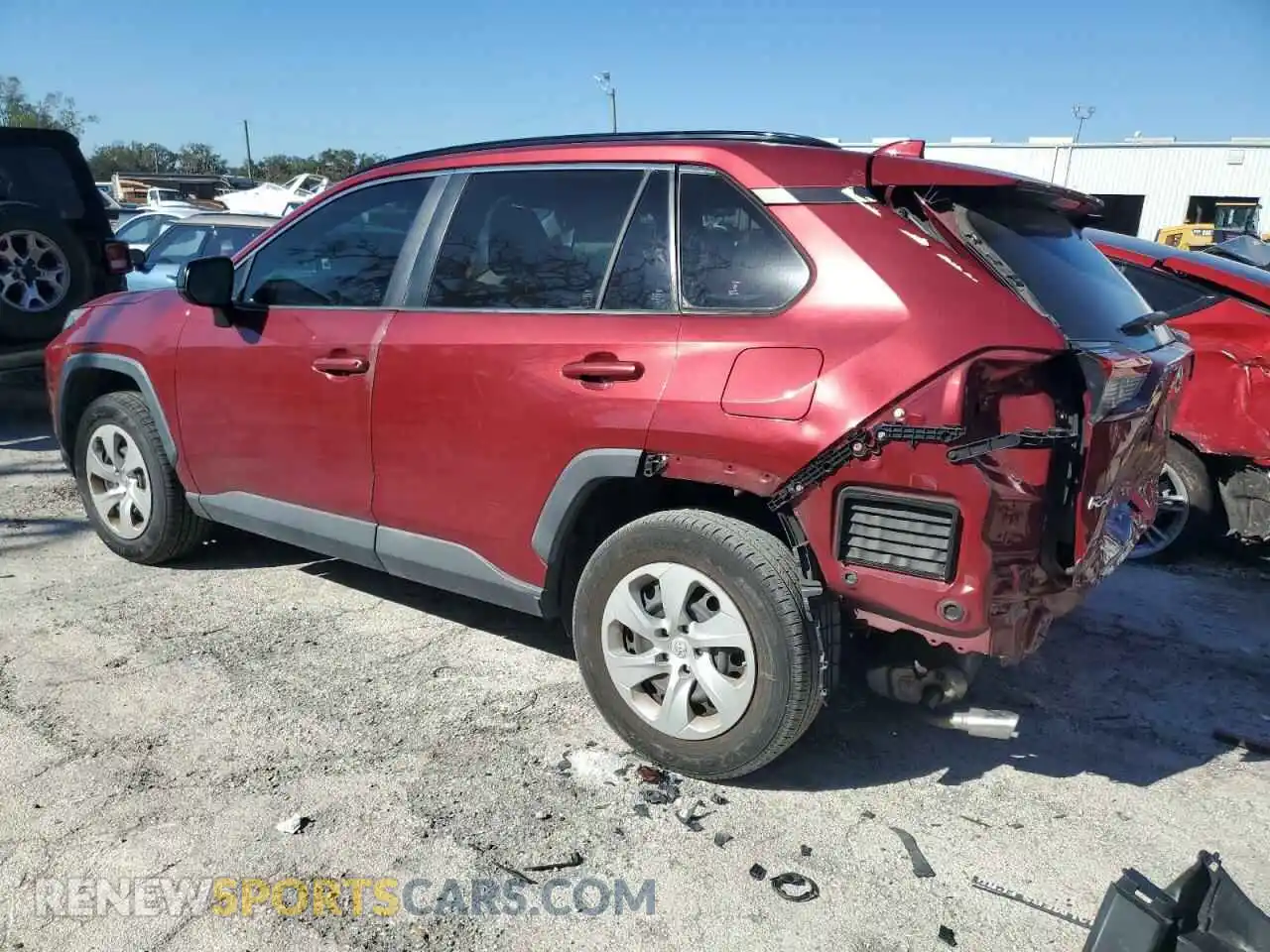 2 Photograph of a damaged car JTMH1RFV6KJ008530 TOYOTA RAV4 2019