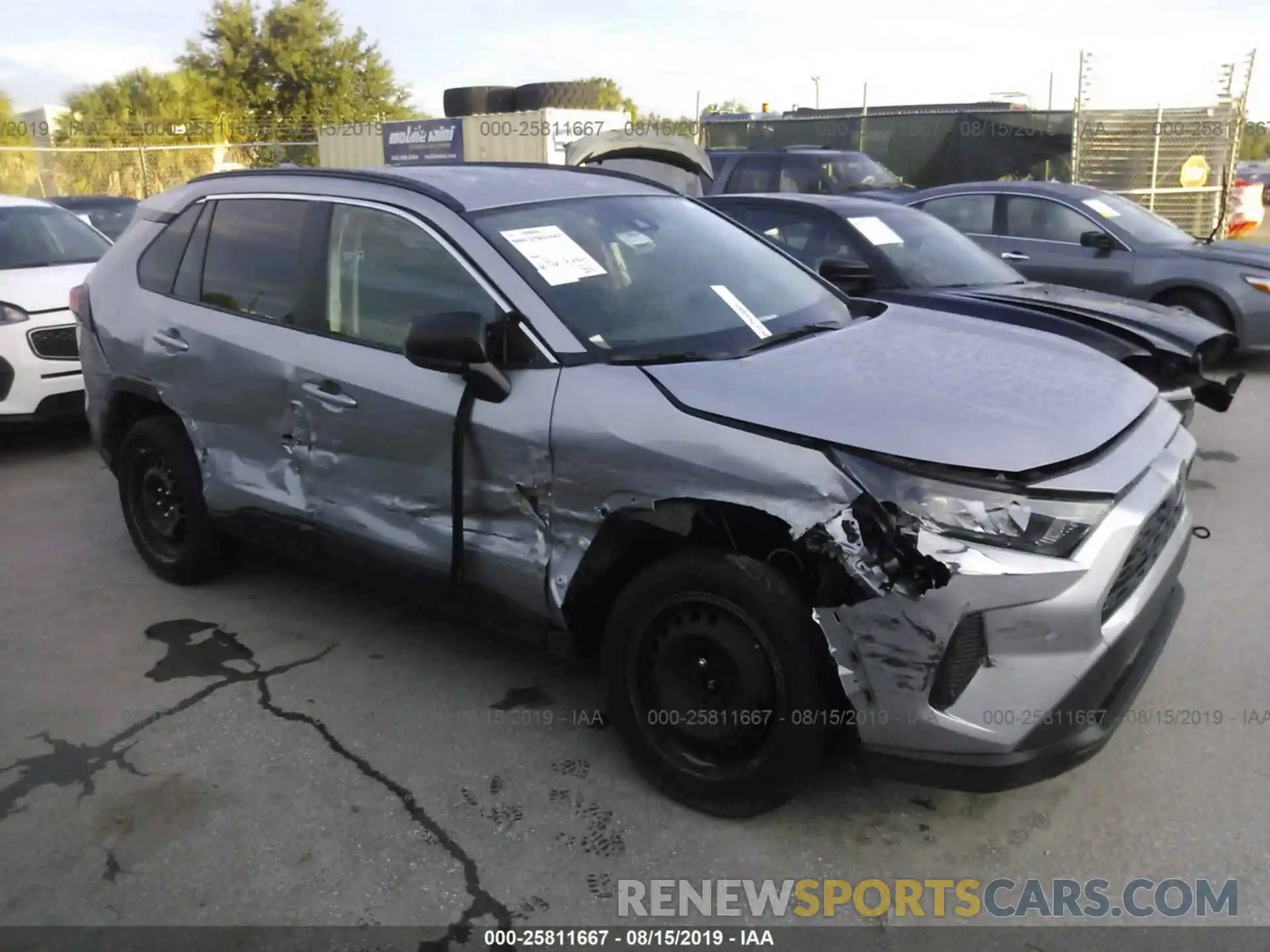 1 Photograph of a damaged car JTMH1RFV8KD012156 TOYOTA RAV4 2019
