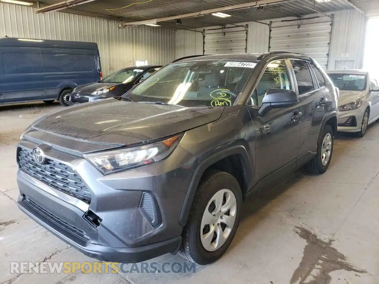 2 Photograph of a damaged car JTMH1RFV8KD021844 TOYOTA RAV4 2019