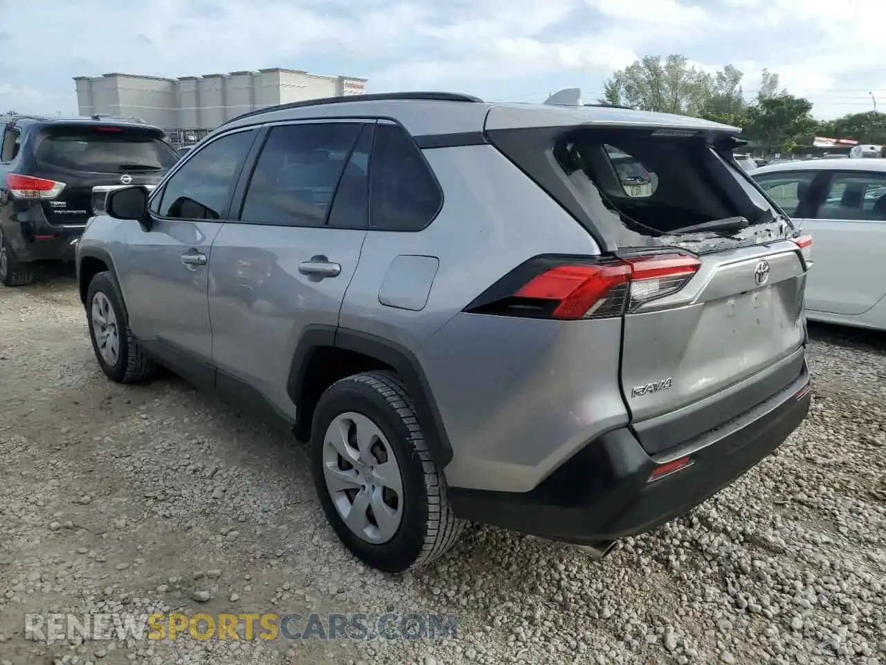 2 fotografías del automóvil dañado JTMH1RFV9KD002252 TOYOTA RAV4 2019