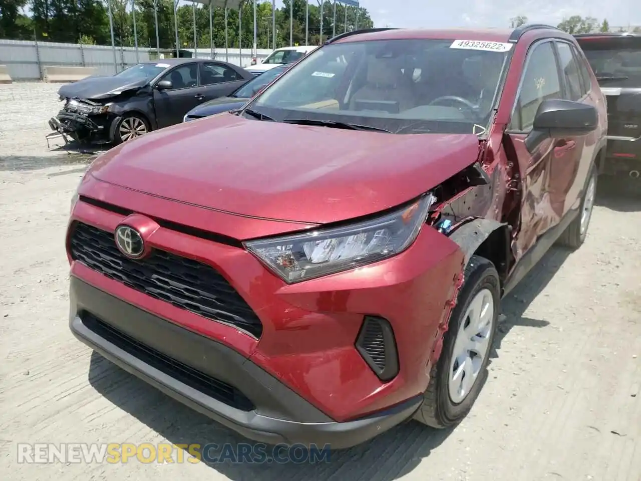 2 Photograph of a damaged car JTMH1RFVXKD007203 TOYOTA RAV4 2019
