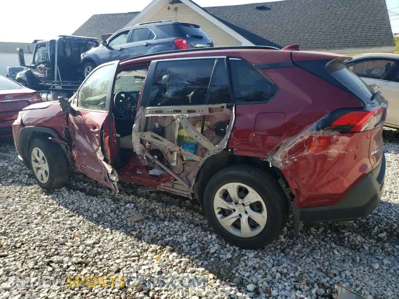 2 Photograph of a damaged car JTMK1RFV9KD019963 TOYOTA RAV4 2019