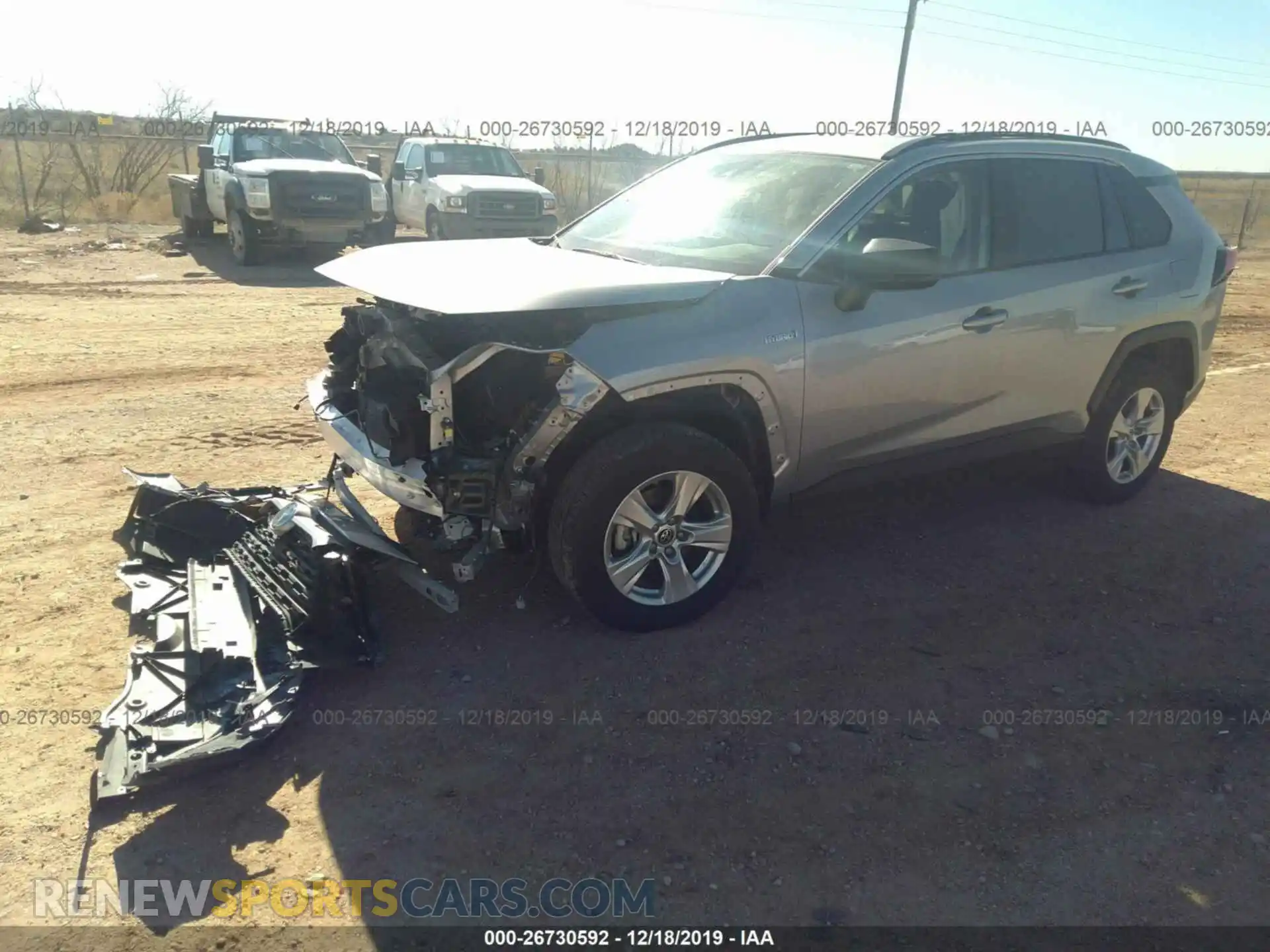2 Photograph of a damaged car JTMLWRFV6KD008067 TOYOTA RAV4 2019