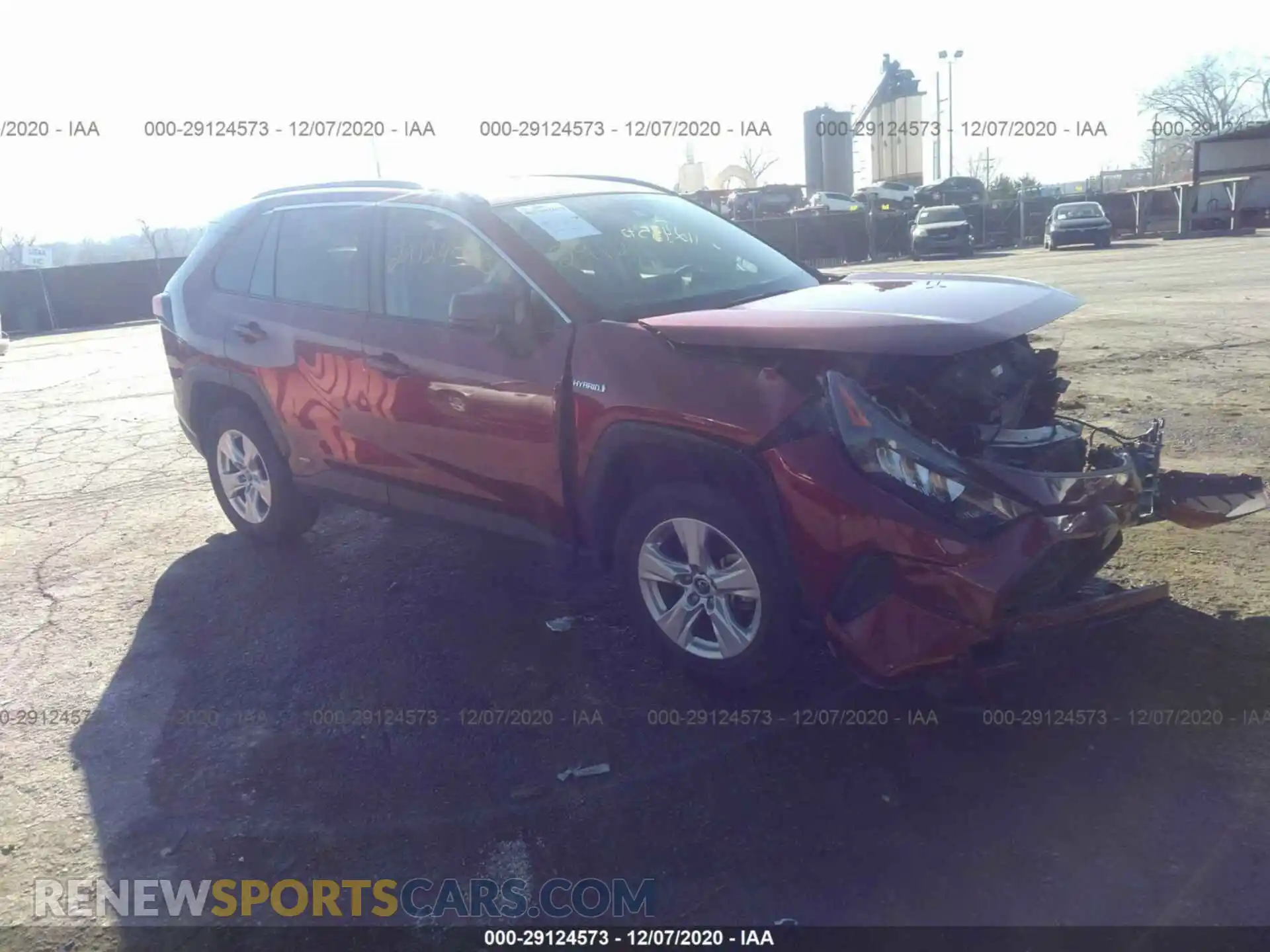1 Photograph of a damaged car JTMLWRFV8KD022794 TOYOTA RAV4 2019