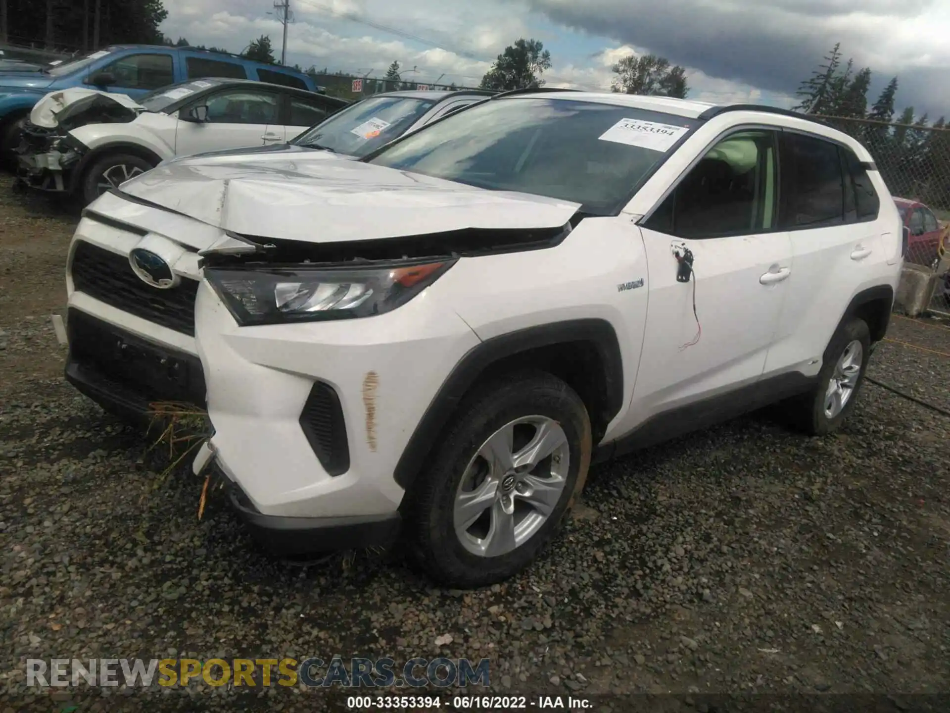 2 Photograph of a damaged car JTMLWRFVXKD016107 TOYOTA RAV4 2019