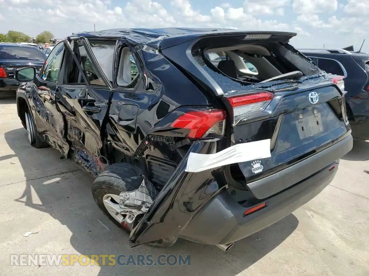 3 fotografías del automóvil dañado JTMMWRFV0KD015746 TOYOTA RAV4 2019