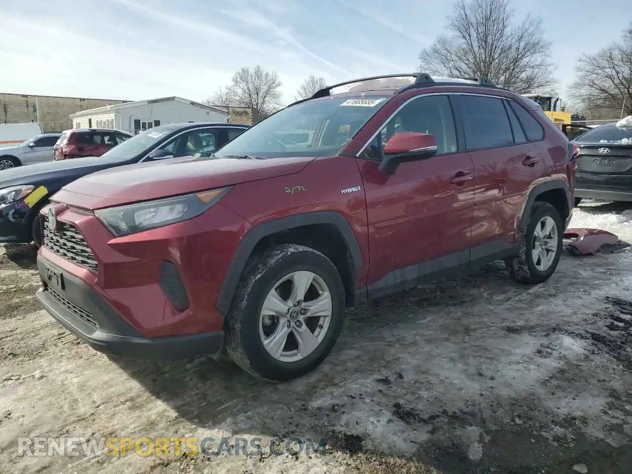 1 Photograph of a damaged car JTMMWRFV3KD026644 TOYOTA RAV4 2019