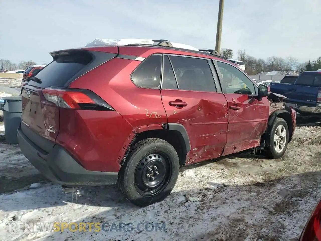 3 Photograph of a damaged car JTMMWRFV3KD026644 TOYOTA RAV4 2019