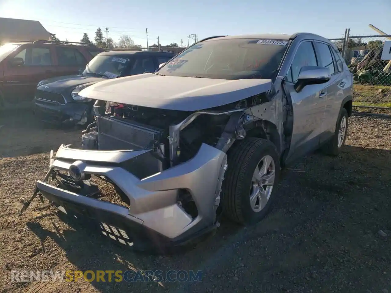 2 Photograph of a damaged car JTMMWRFV5KD031103 TOYOTA RAV4 2019