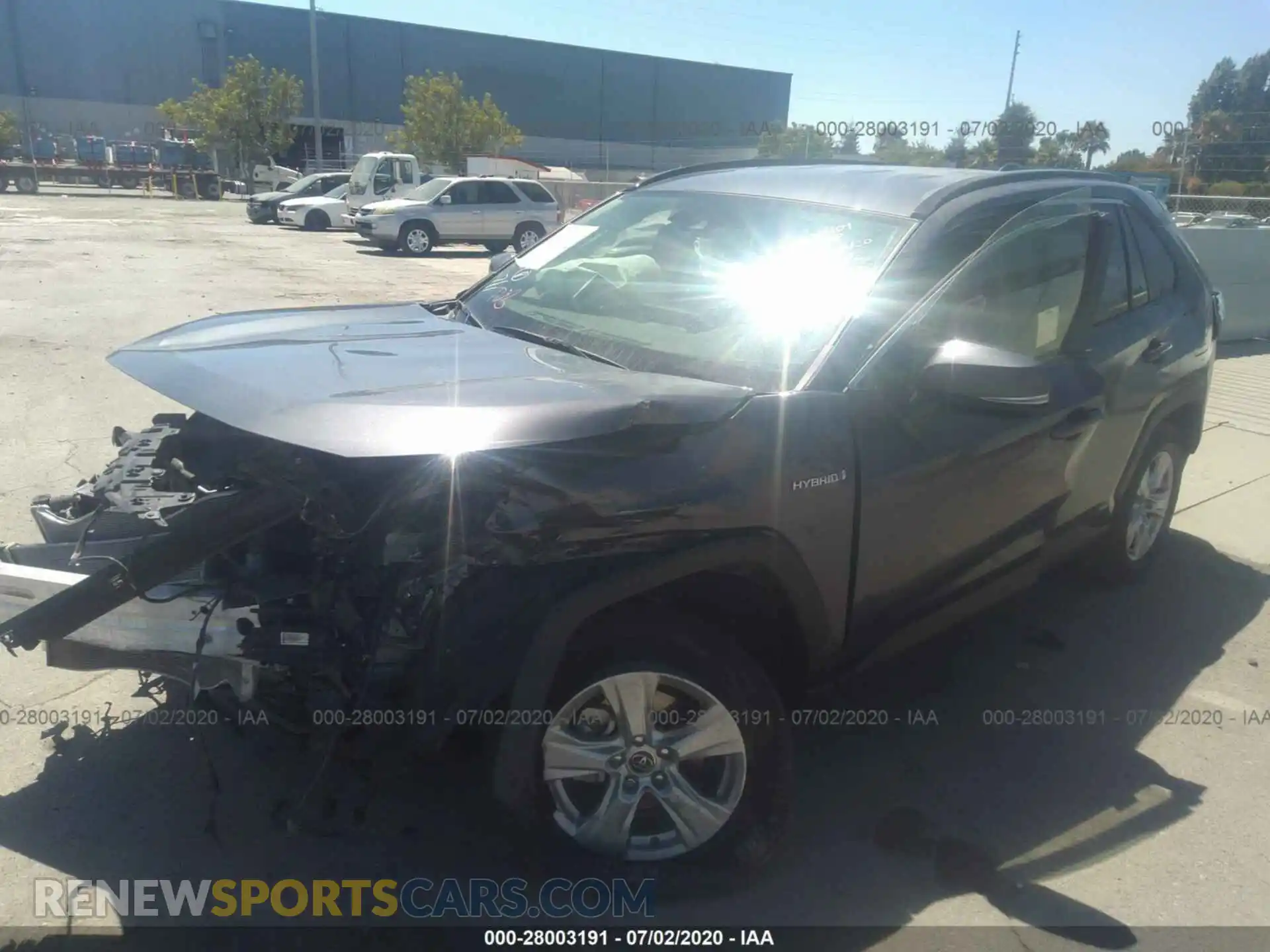 2 Photograph of a damaged car JTMMWRFV6KD015606 TOYOTA RAV4 2019