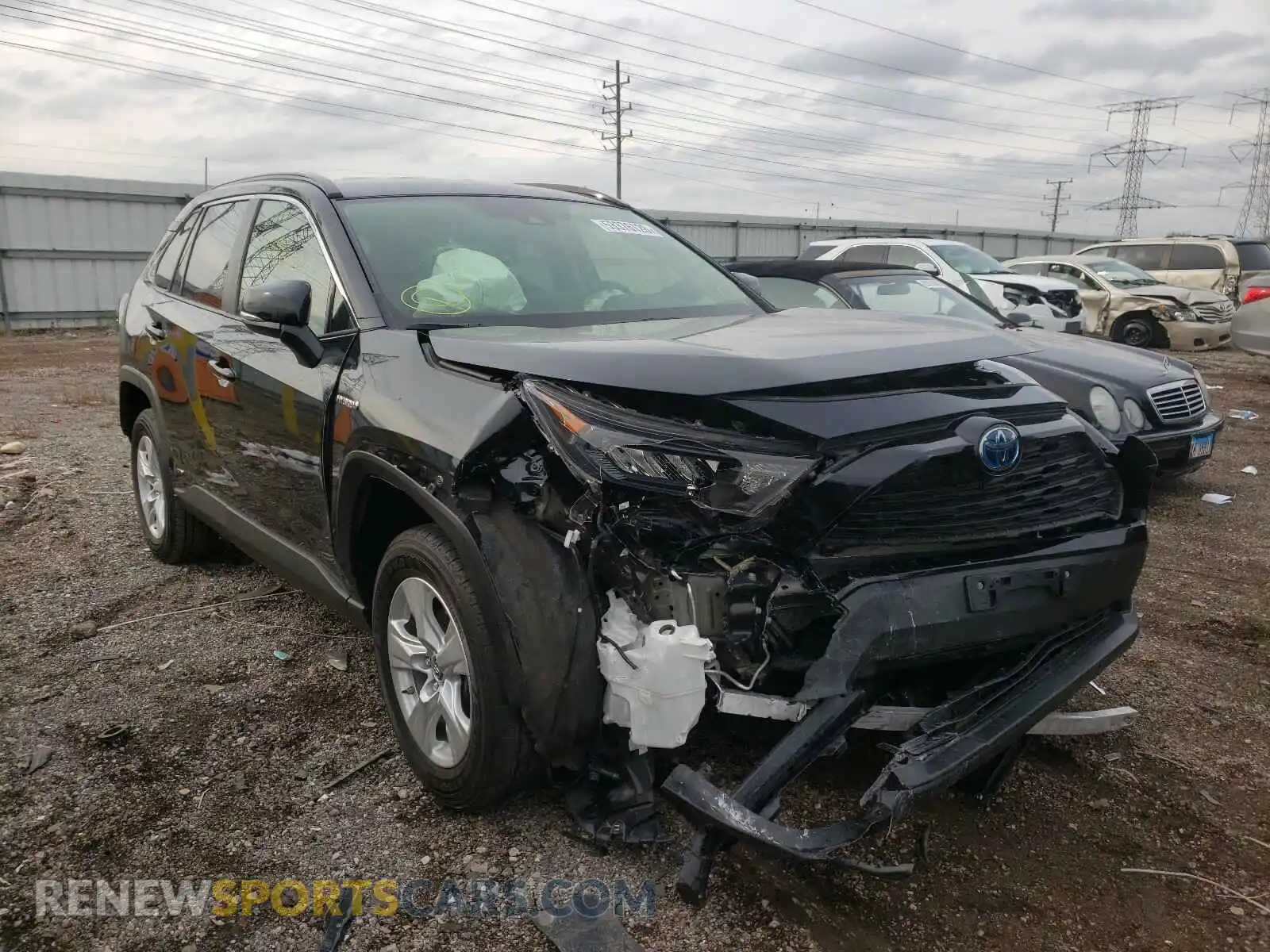 1 Photograph of a damaged car JTMMWRFVXKD009145 TOYOTA RAV4 2019