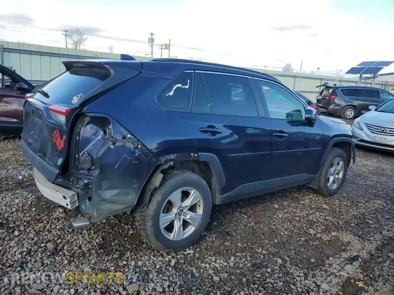 3 Photograph of a damaged car JTMP1RFV1KD034138 TOYOTA RAV4 2019