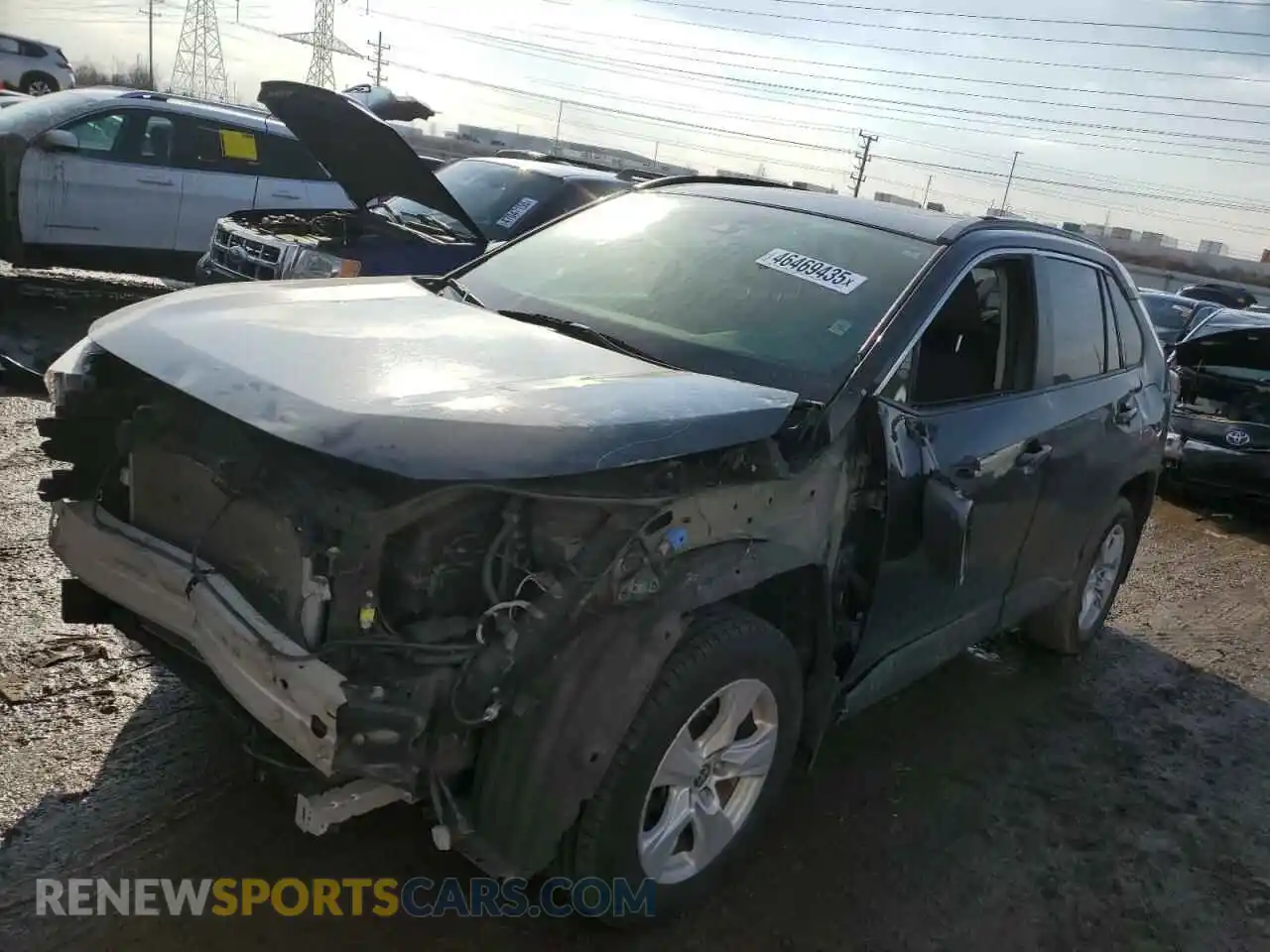 1 Photograph of a damaged car JTMP1RFV3KD040457 TOYOTA RAV4 2019