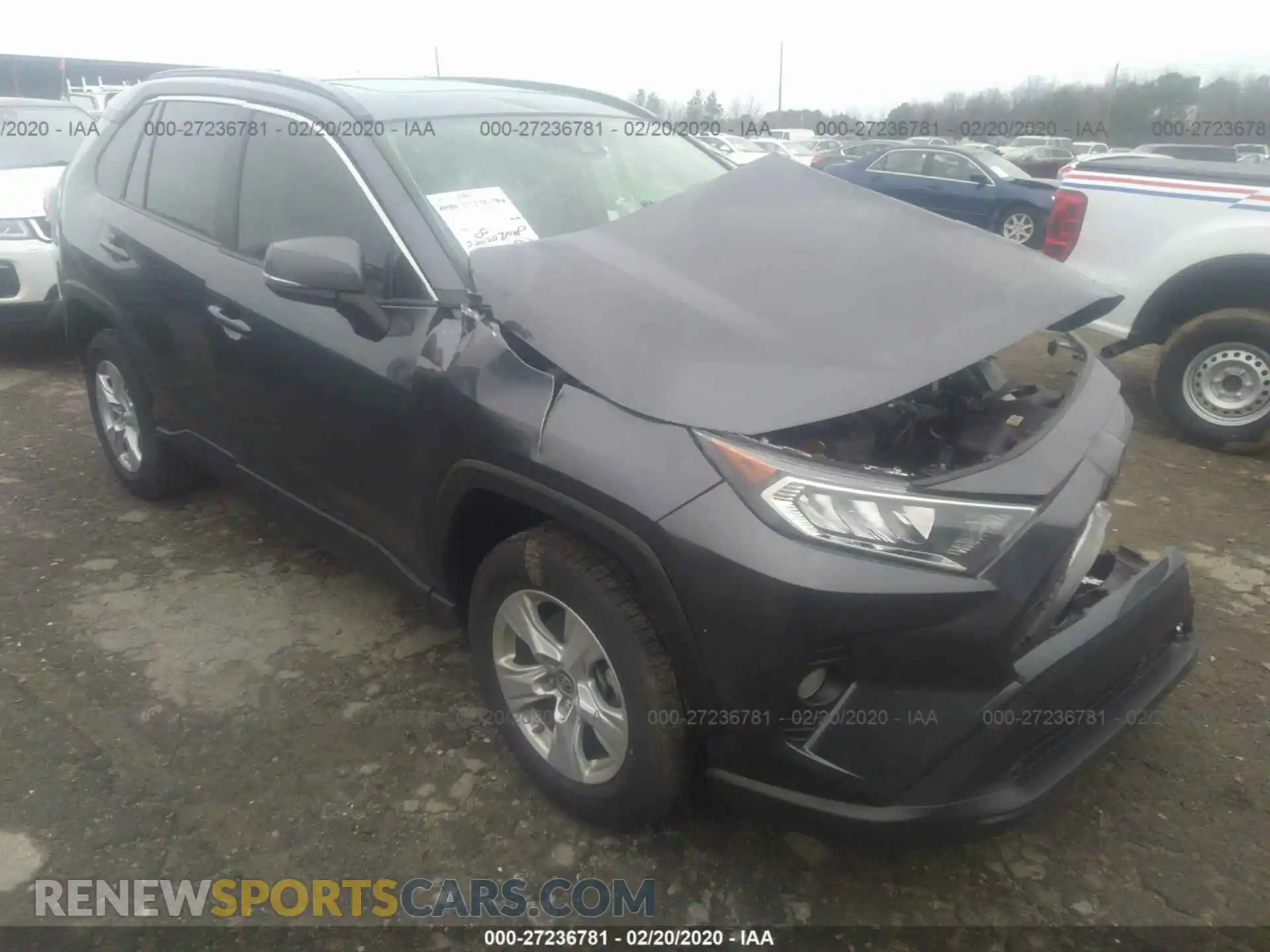 1 Photograph of a damaged car JTMP1RFV3KD045321 TOYOTA RAV4 2019