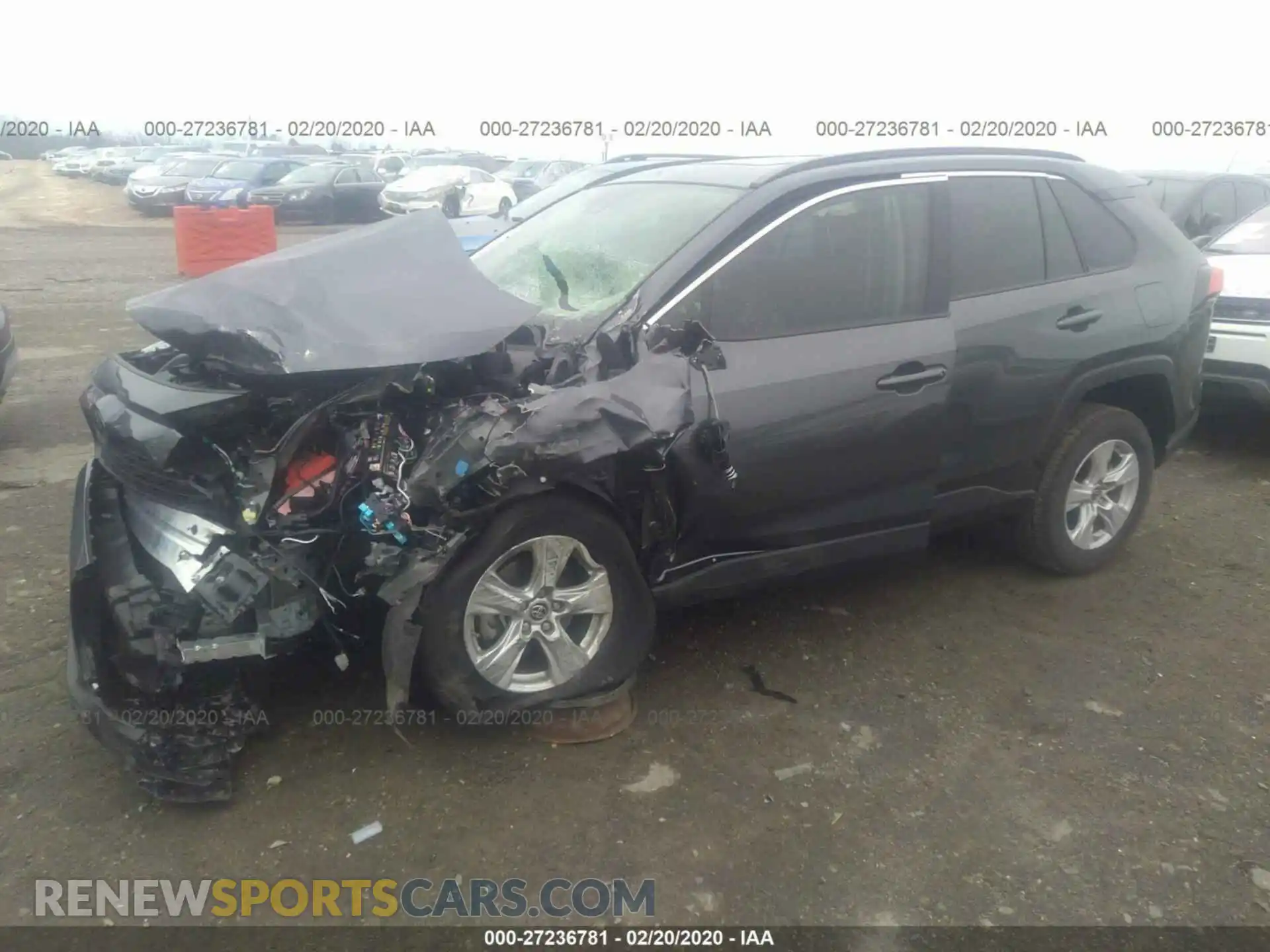 2 Photograph of a damaged car JTMP1RFV3KD045321 TOYOTA RAV4 2019