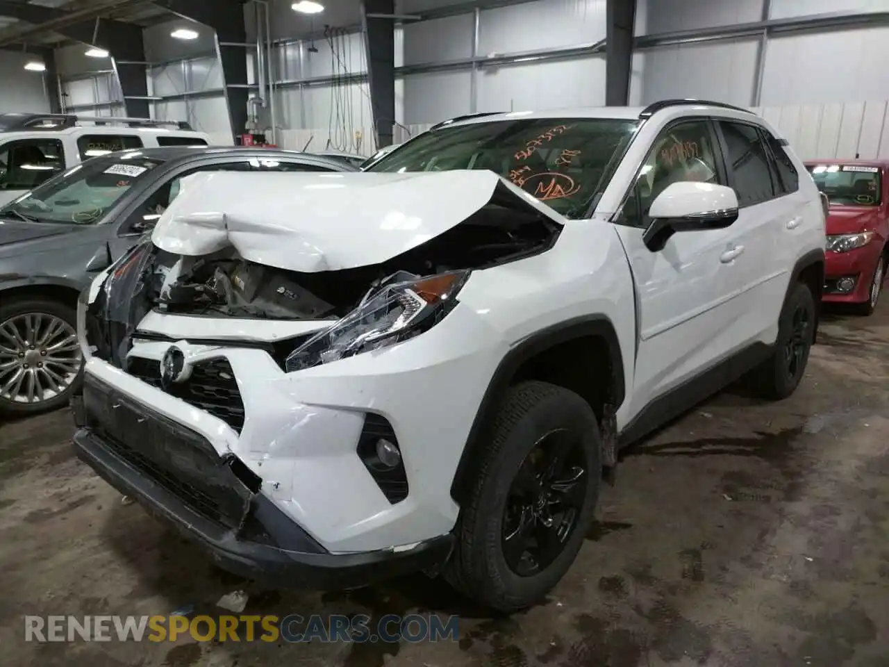 2 fotografías del automóvil dañado JTMP1RFV4KD021240 TOYOTA RAV4 2019