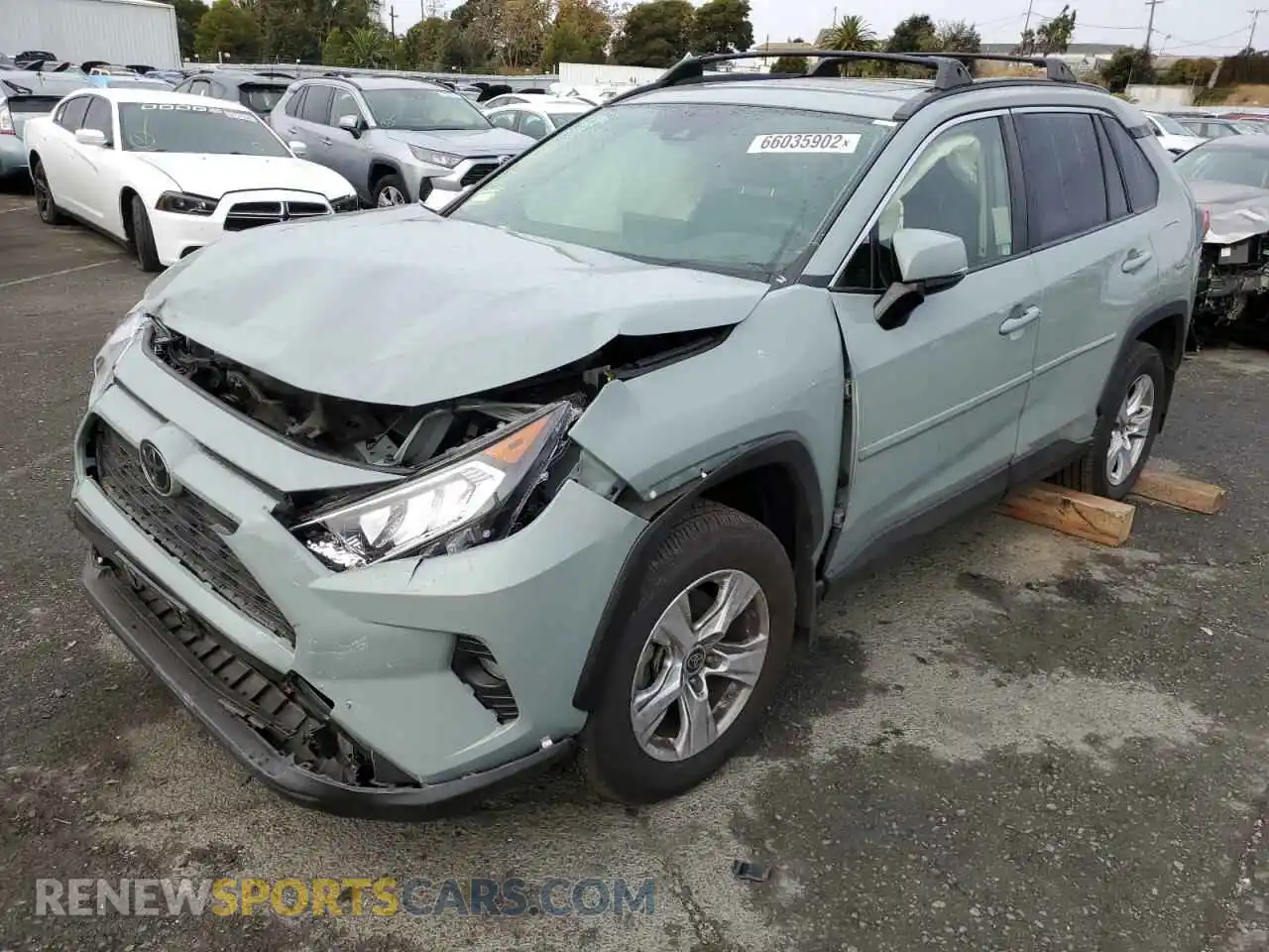 2 Photograph of a damaged car JTMP1RFV4KD046722 TOYOTA RAV4 2019