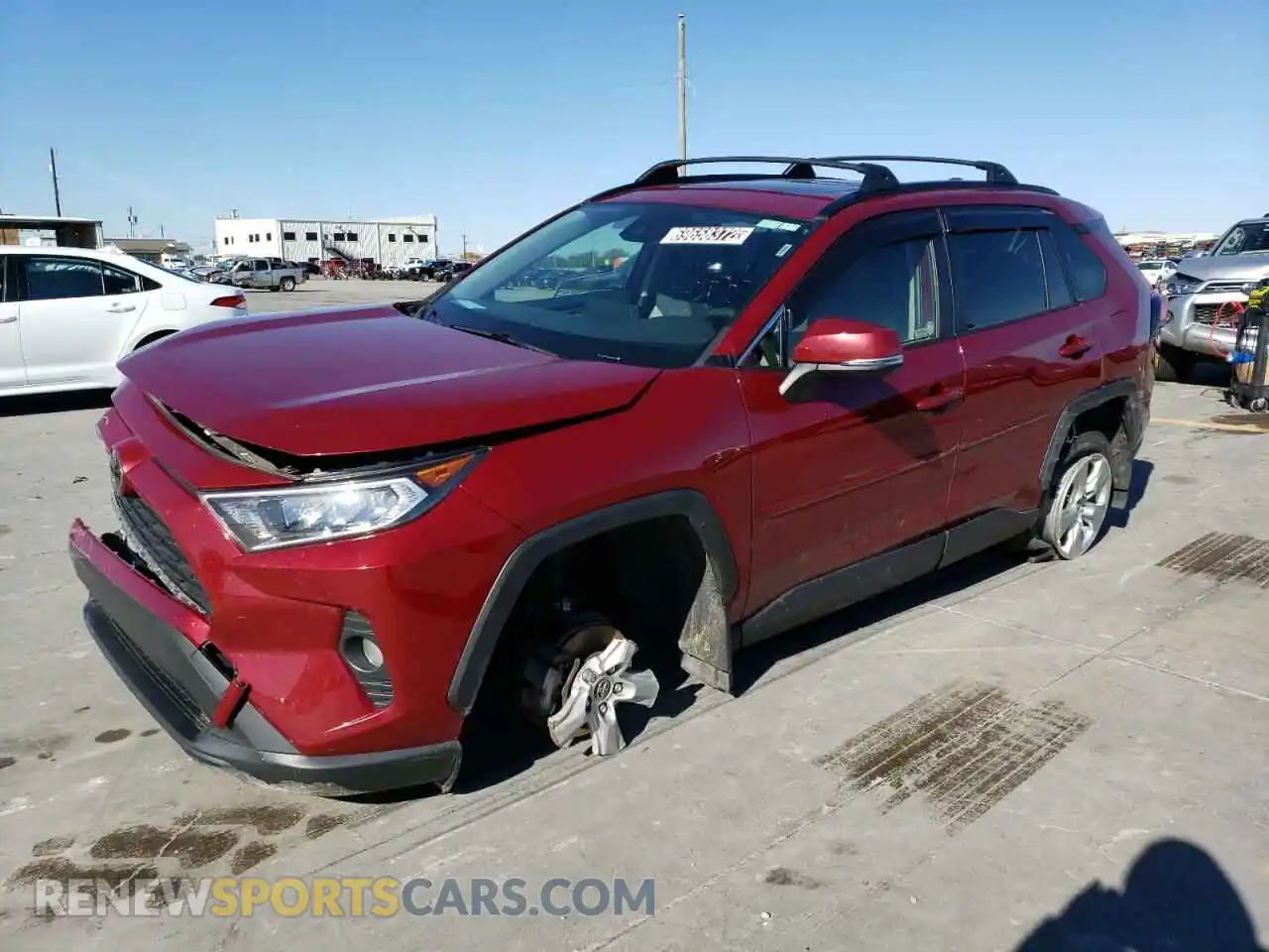 1 Photograph of a damaged car JTMP1RFV6KD002995 TOYOTA RAV4 2019