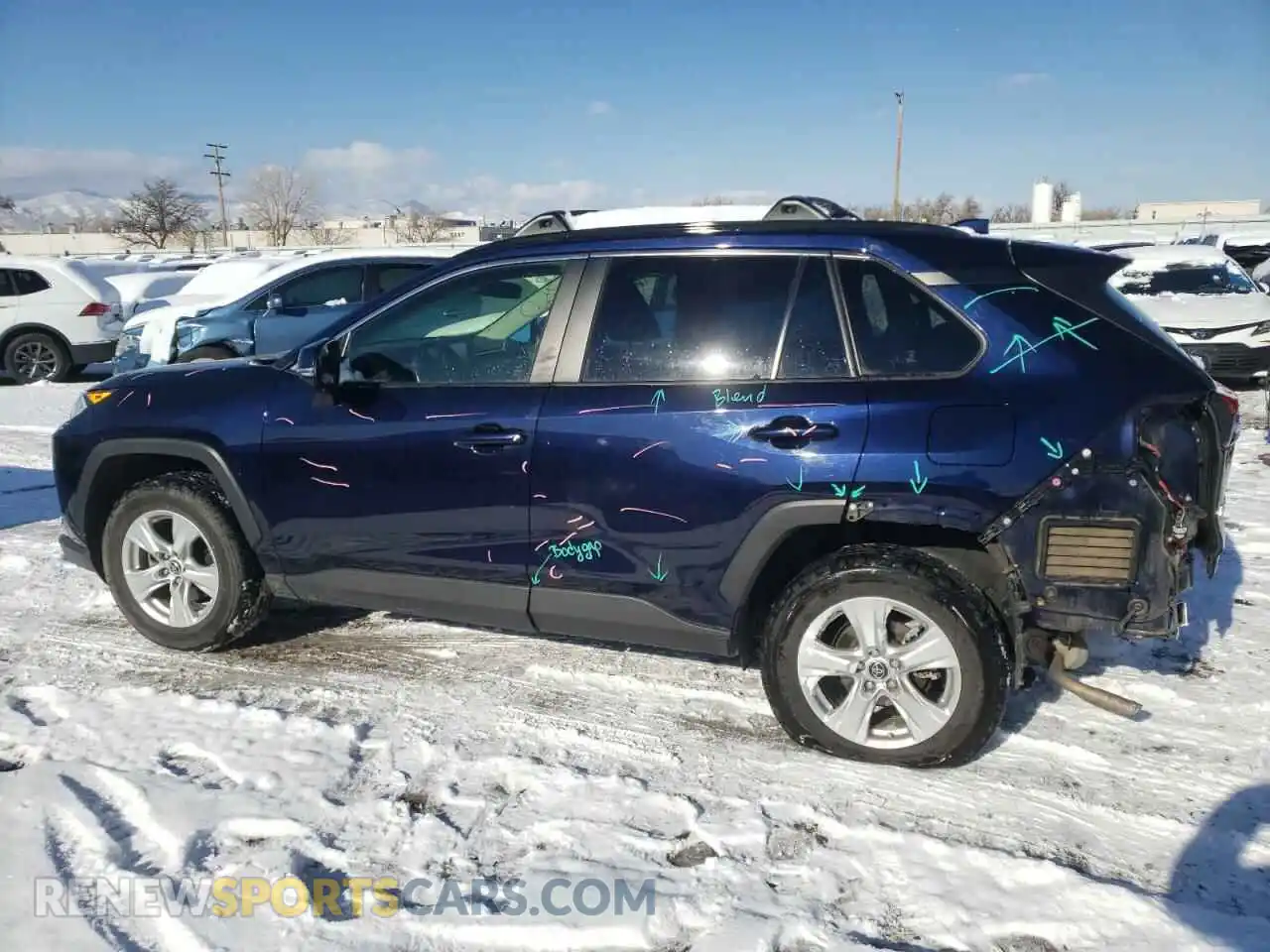 2 Photograph of a damaged car JTMP1RFV6KD008263 TOYOTA RAV4 2019