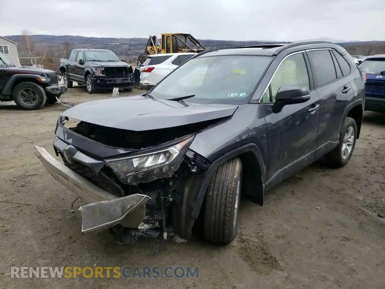 2 Photograph of a damaged car JTMP1RFV7KD032992 TOYOTA RAV4 2019
