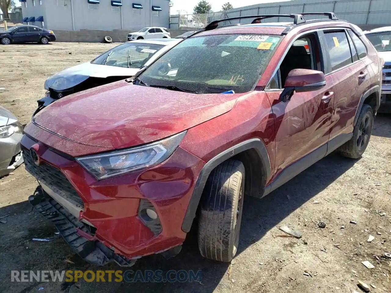 2 Photograph of a damaged car JTMP1RFV8KD009558 TOYOTA RAV4 2019