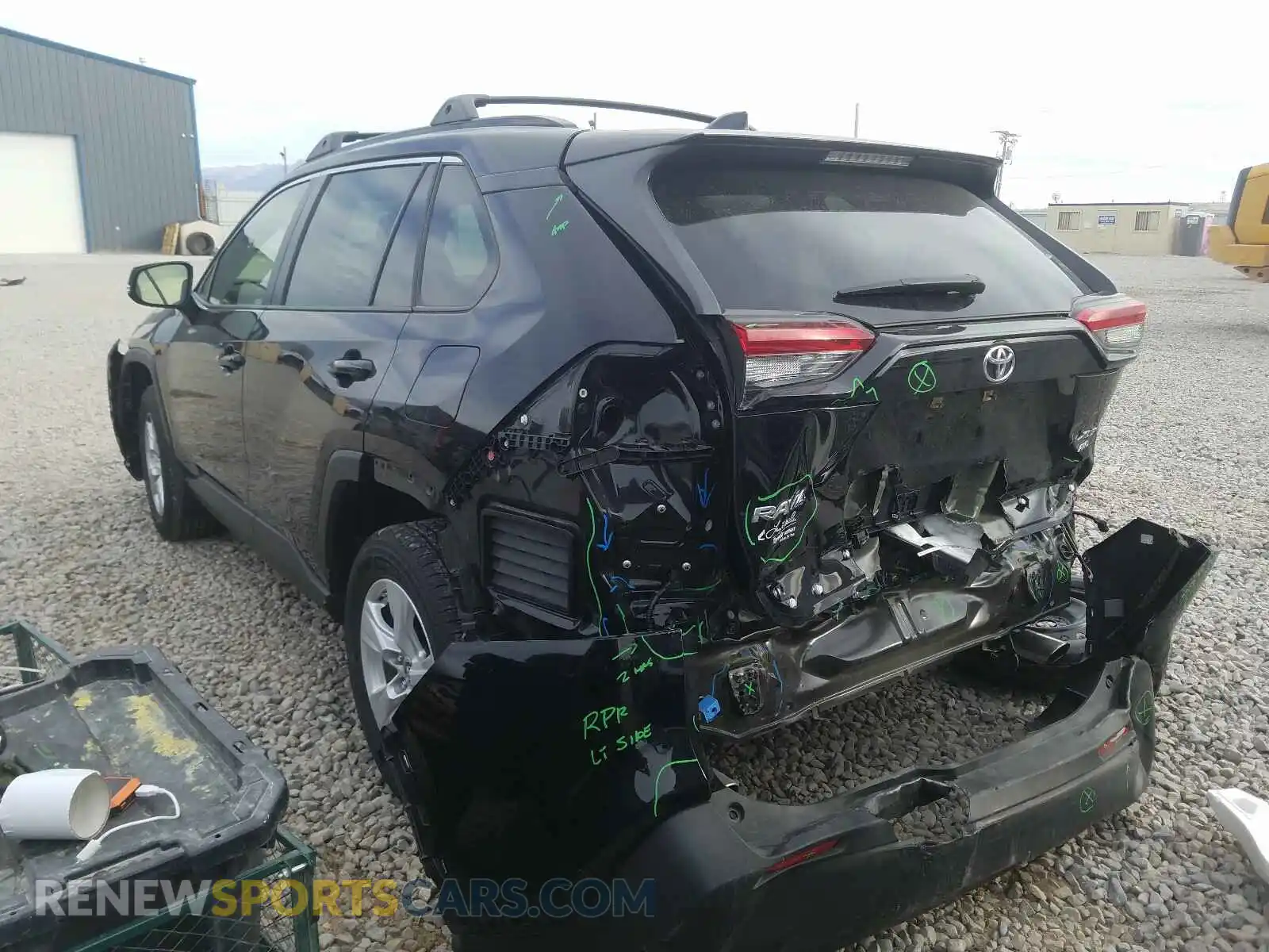 3 Photograph of a damaged car JTMP1RFV9KD028345 TOYOTA RAV4 2019