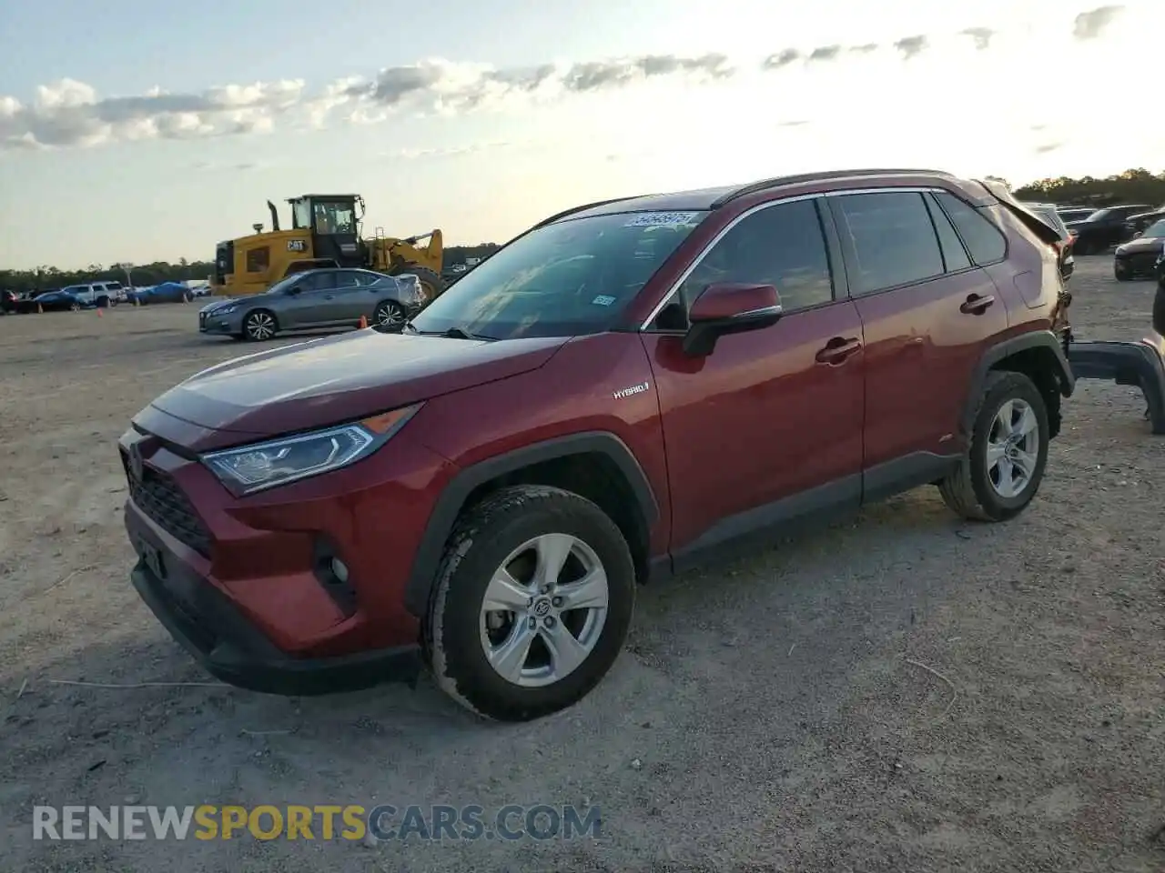 1 Photograph of a damaged car JTMRWRFV3KD040047 TOYOTA RAV4 2019