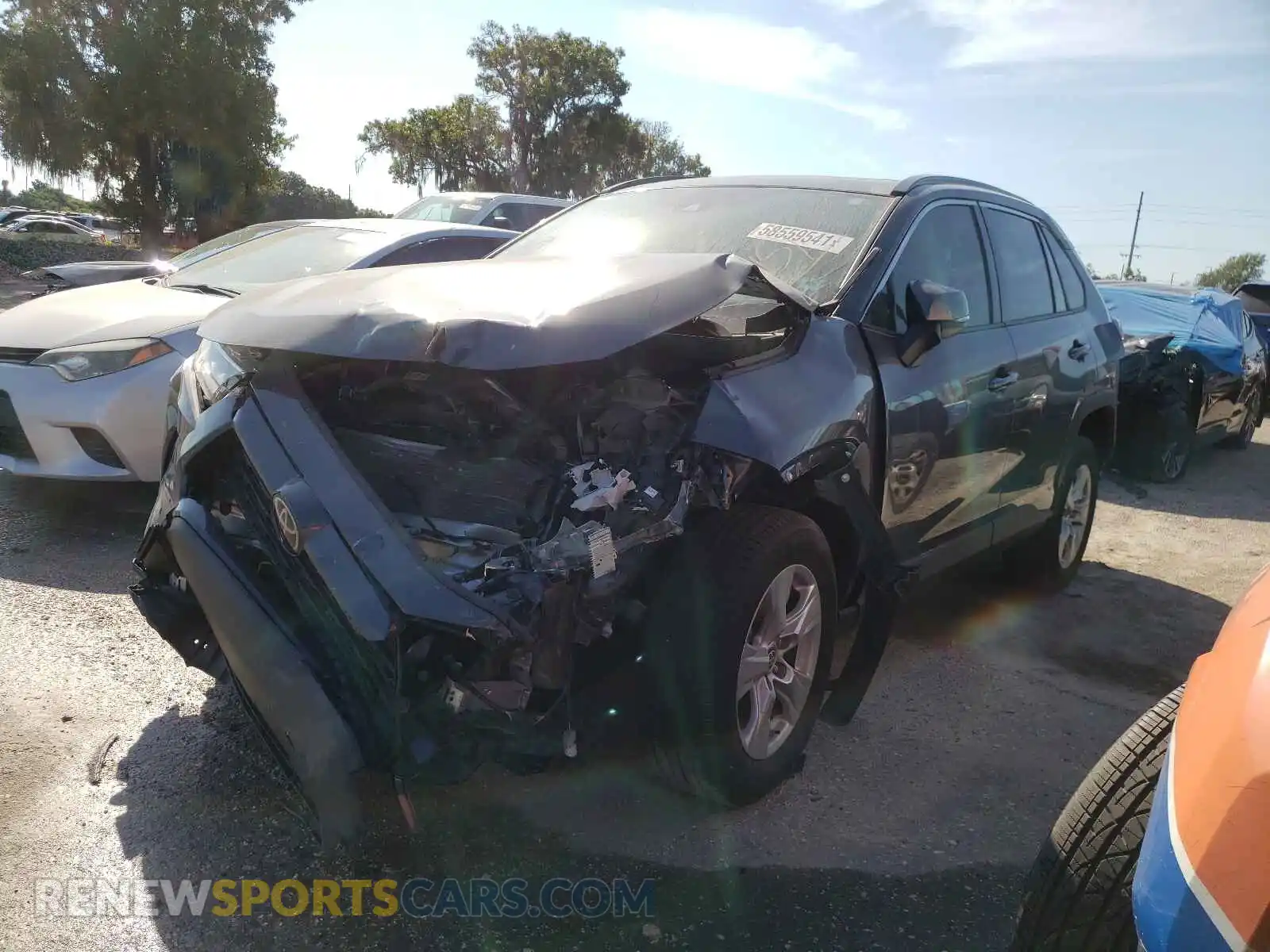 2 Photograph of a damaged car JTMW1RFV2KD039845 TOYOTA RAV4 2019