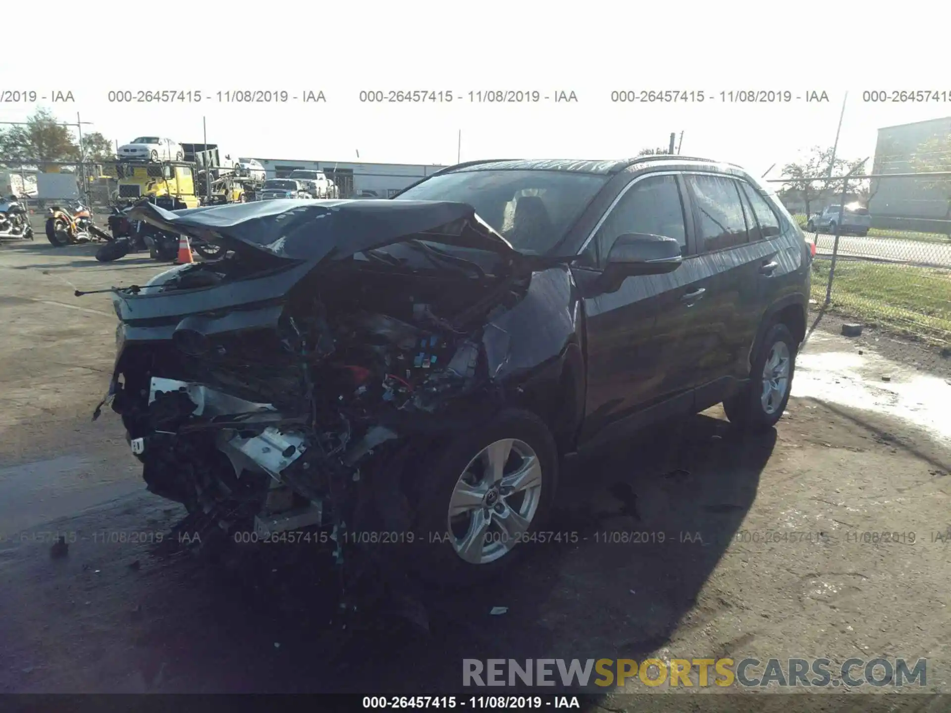 2 Photograph of a damaged car JTMW1RFV8KJ003076 TOYOTA RAV4 2019