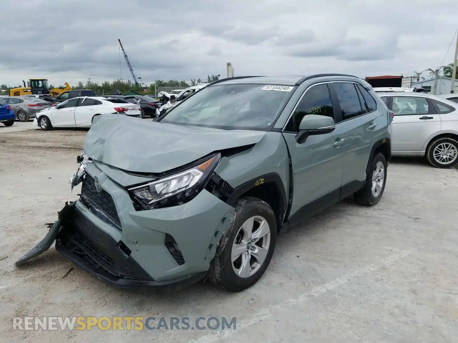 2 Photograph of a damaged car JTMW1RFVXKD506316 TOYOTA RAV4 2019