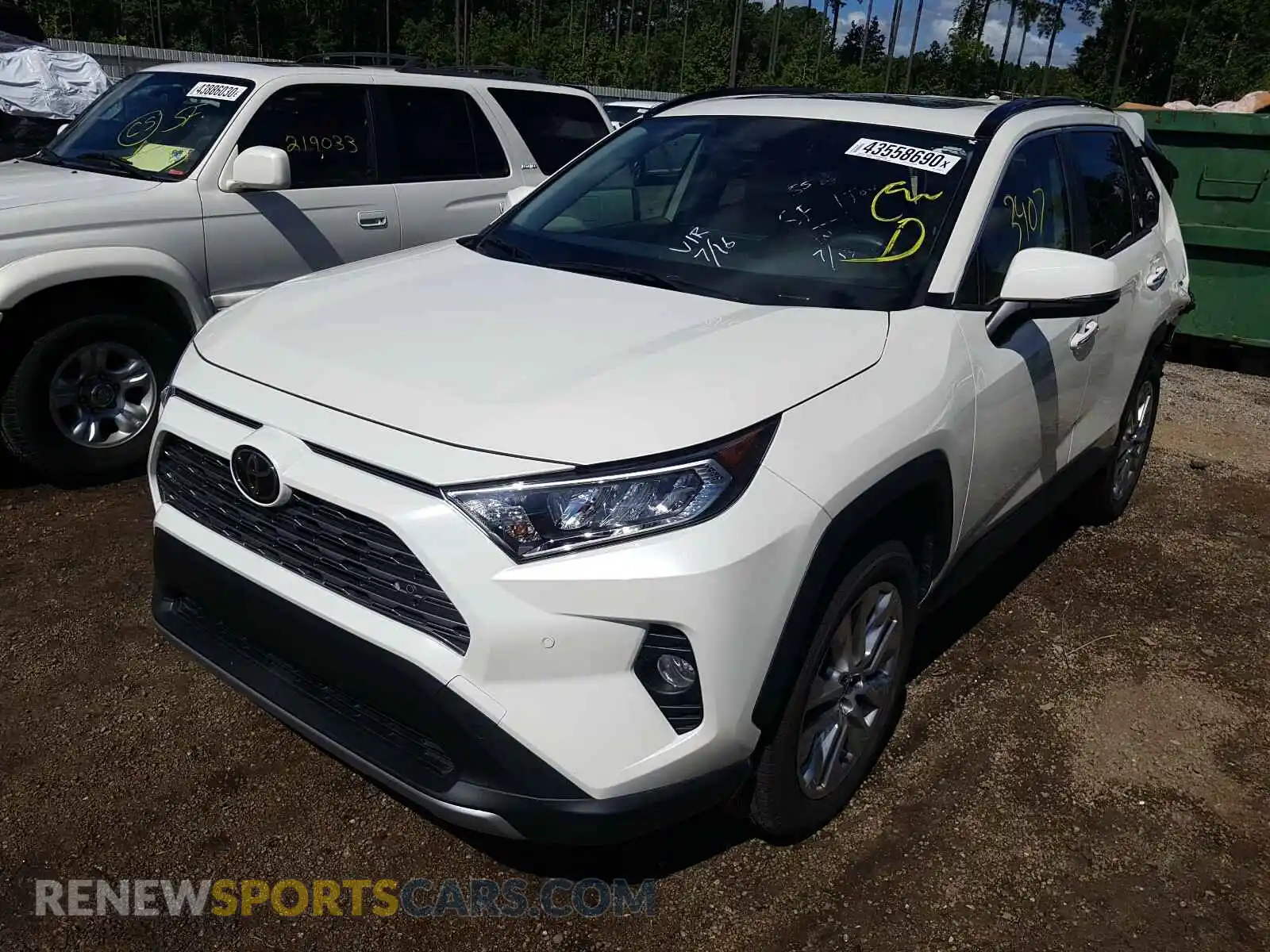 2 Photograph of a damaged car JTMY1RFV7KD035170 TOYOTA RAV4 2019