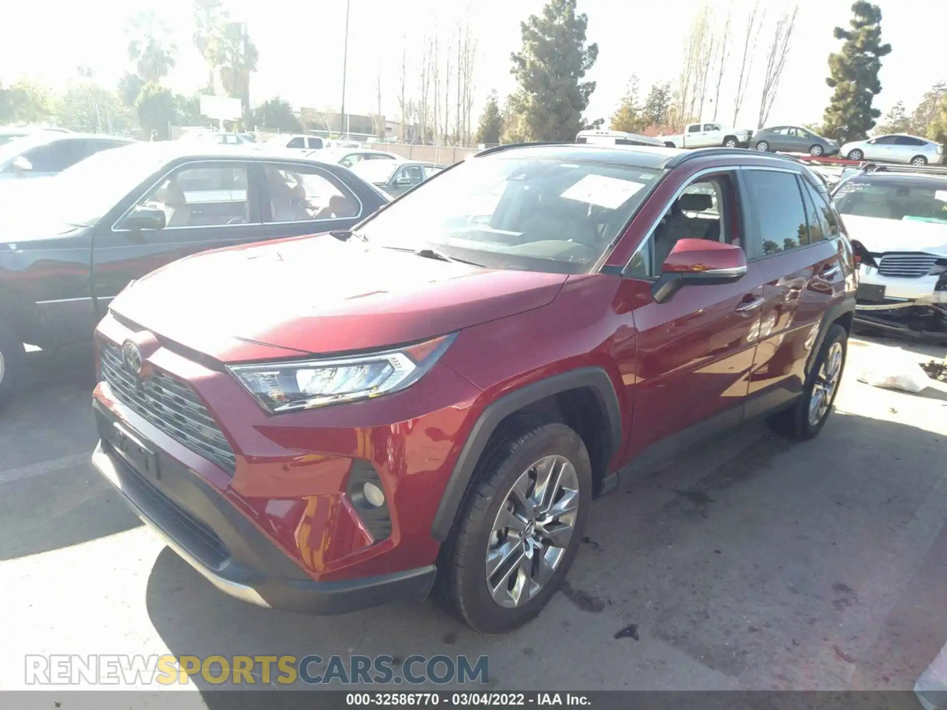 2 Photograph of a damaged car JTMY1RFV7KD512583 TOYOTA RAV4 2019