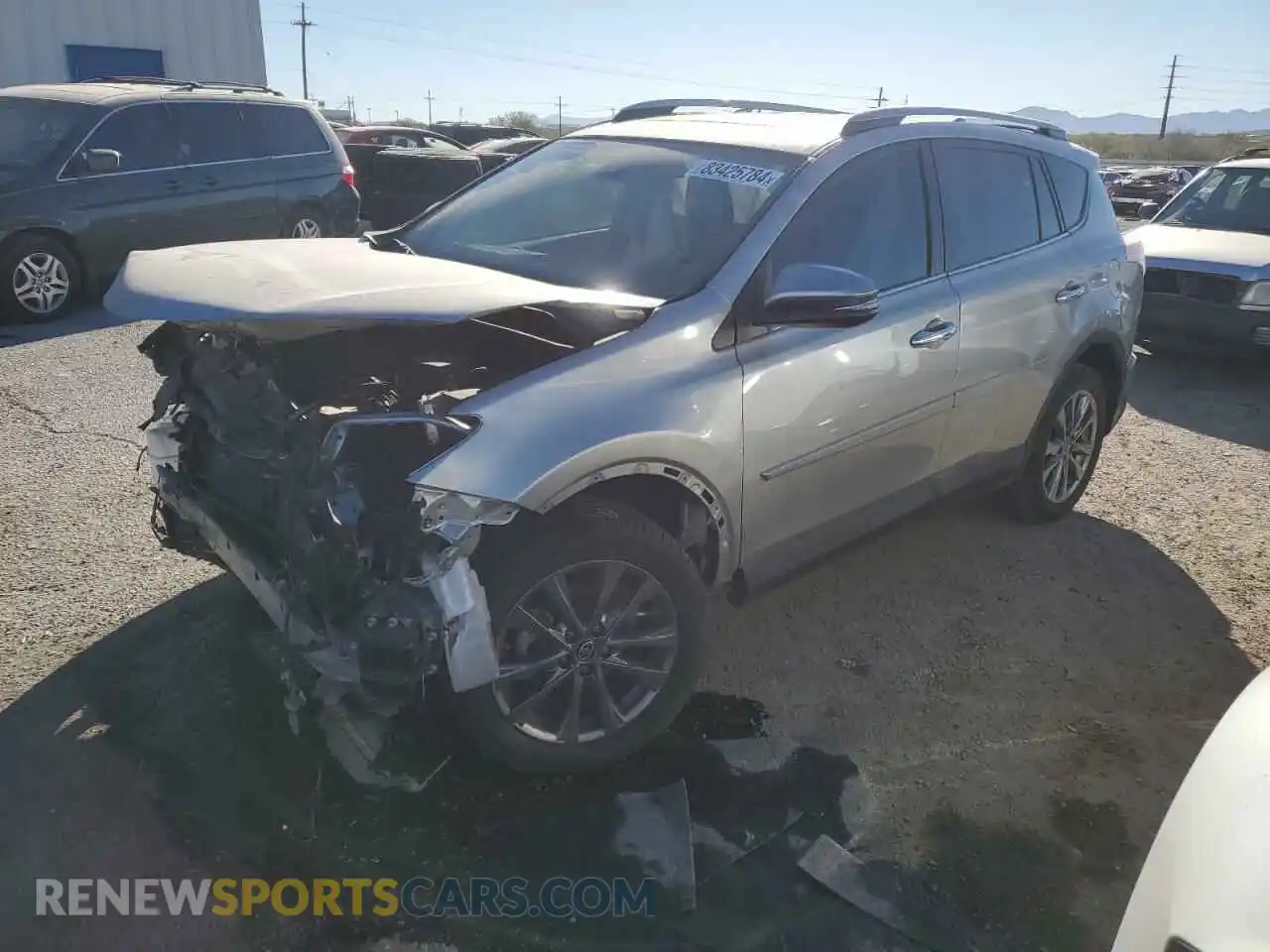 1 Photograph of a damaged car JTMYFREV4JJ202376 TOYOTA RAV4 2019