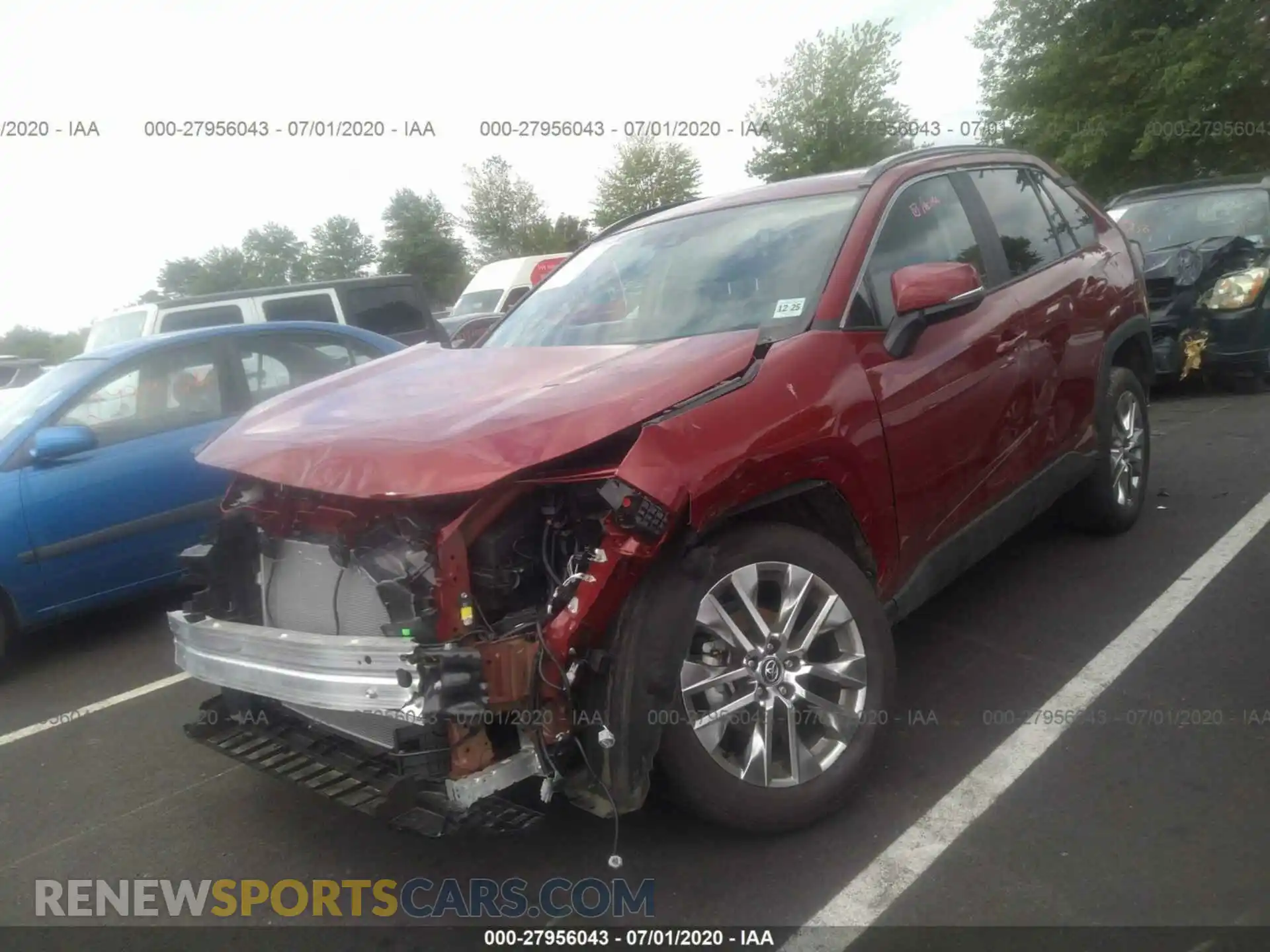 2 Photograph of a damaged car 2T3A1RFV0LC064016 TOYOTA RAV4 2020
