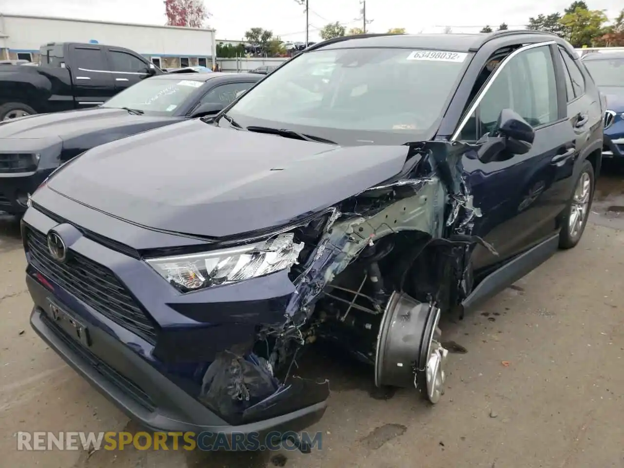 2 fotografías del automóvil dañado 2T3A1RFV3LW134476 TOYOTA RAV4 2020