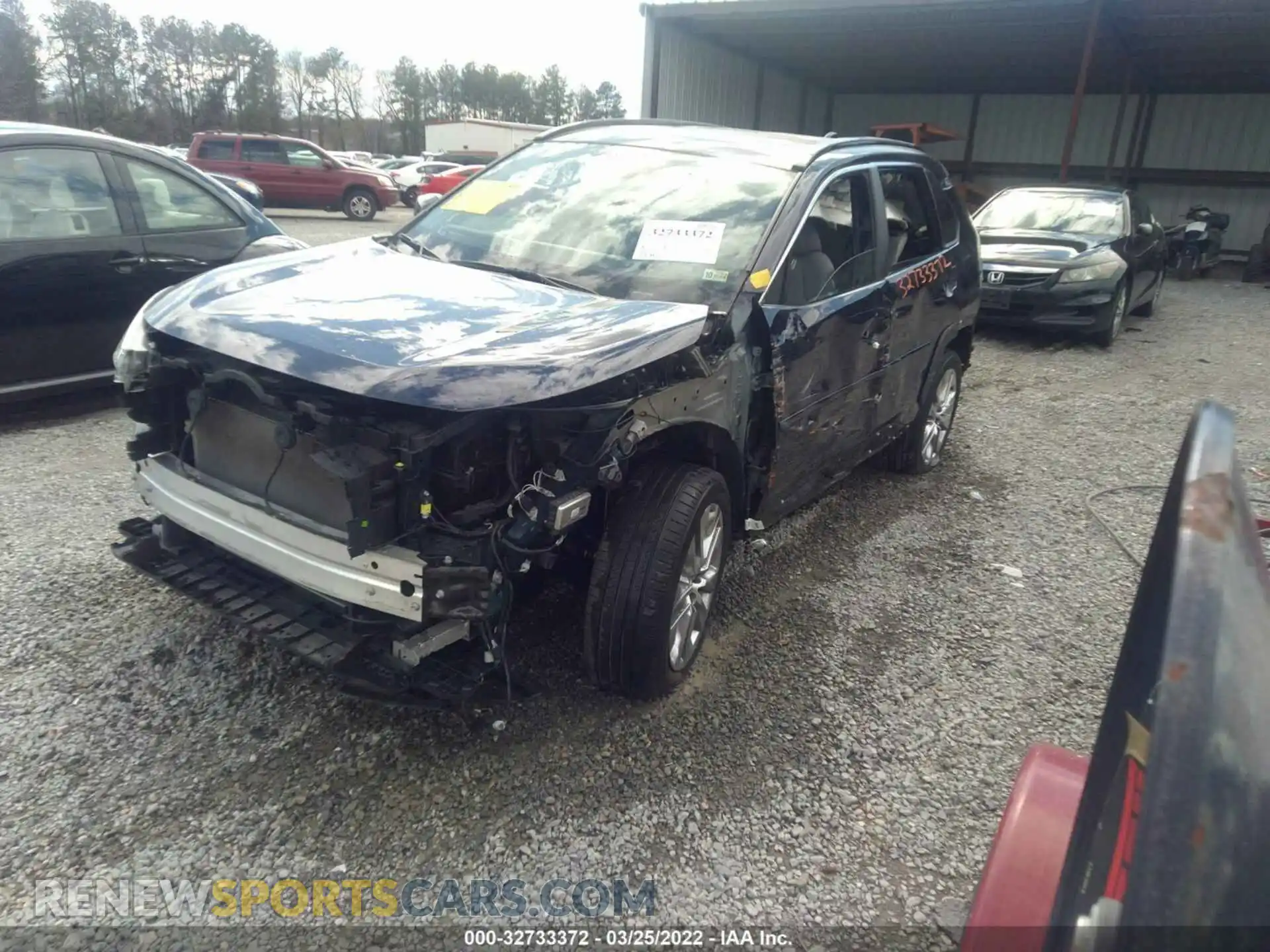 2 Photograph of a damaged car 2T3A1RFV3LW134493 TOYOTA RAV4 2020