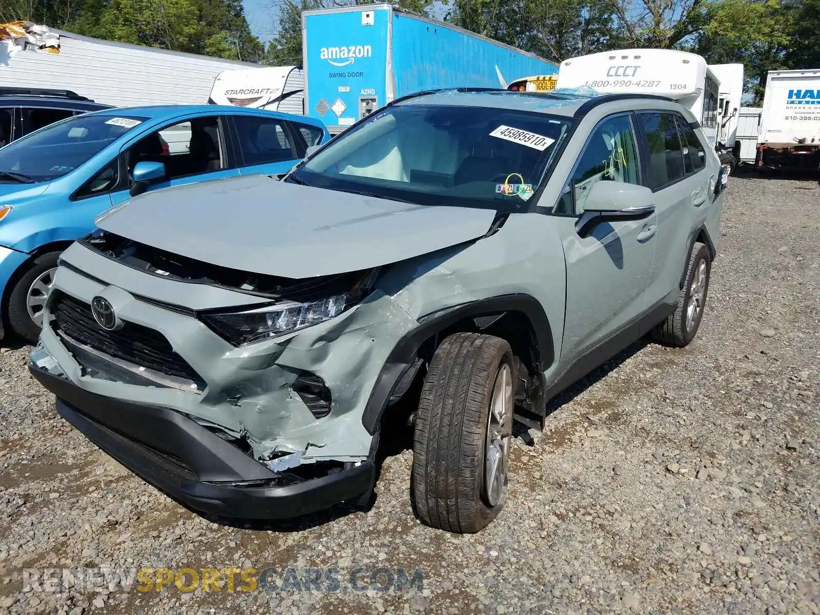 2 Photograph of a damaged car 2T3A1RFV6LW109913 TOYOTA RAV4 2020
